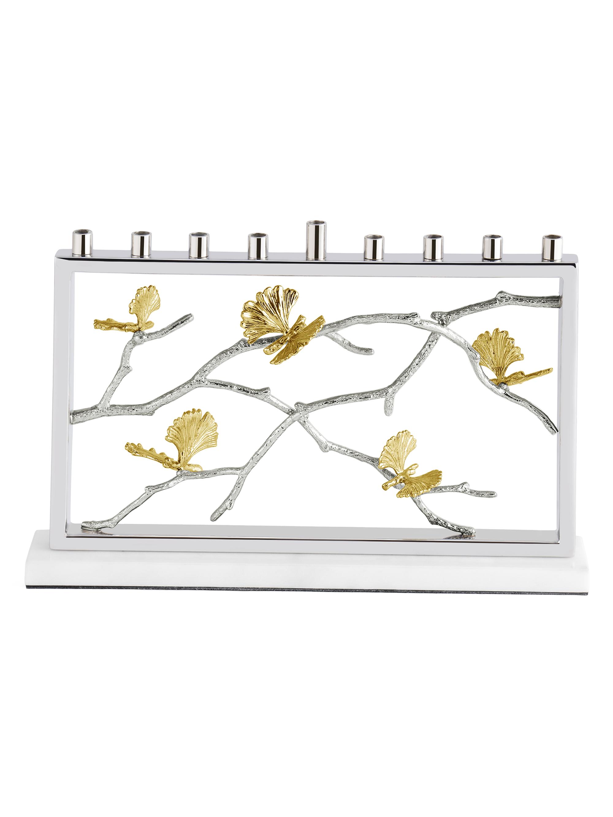 Michael Aram Butterfly Ginkgo Luxe Menorah