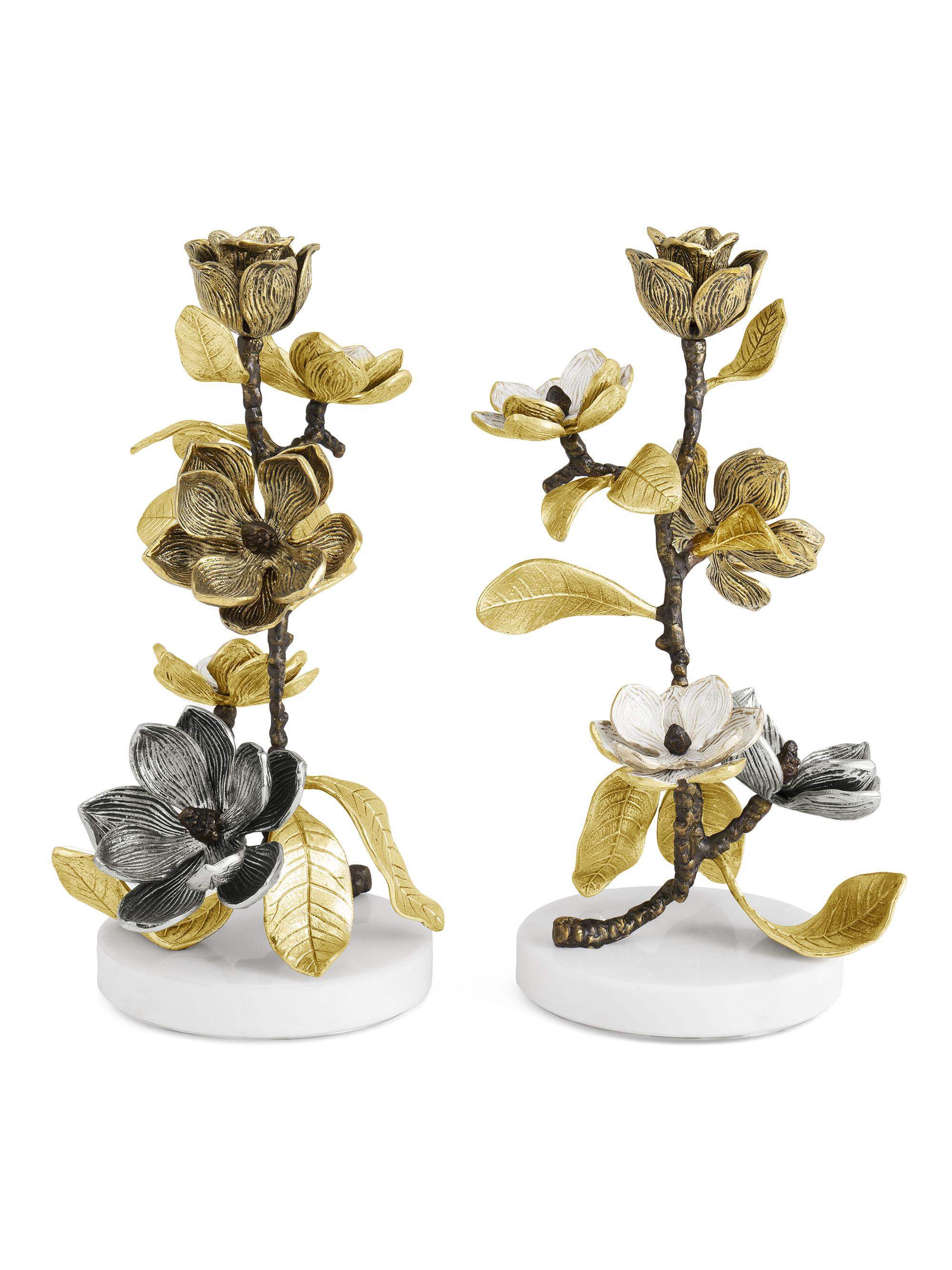 Michael Aram Vintage Bloom 2-Piece Candleholder Set