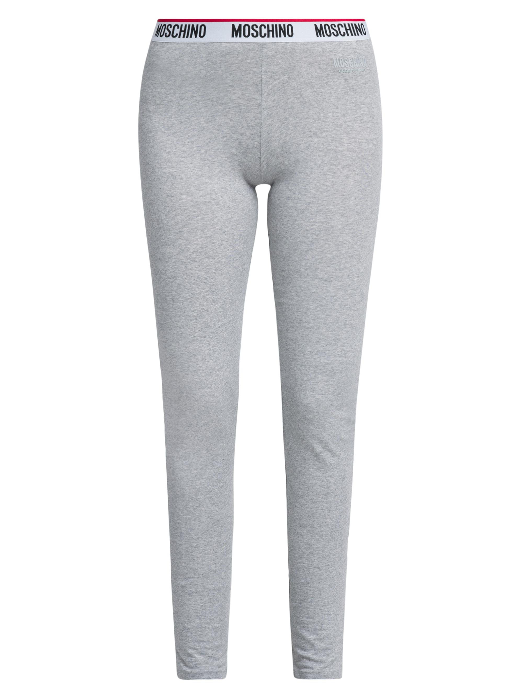 Moschino Women's Logo Waistband Leggings - Grey