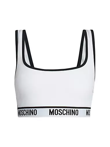 Moschino White Jersey Bra Moschino