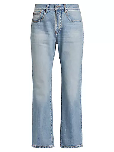Victoria Beckham Womens Denim  Portland Wide-Leg Jeans Cinnamon Brown «  MUSEE-OLERON