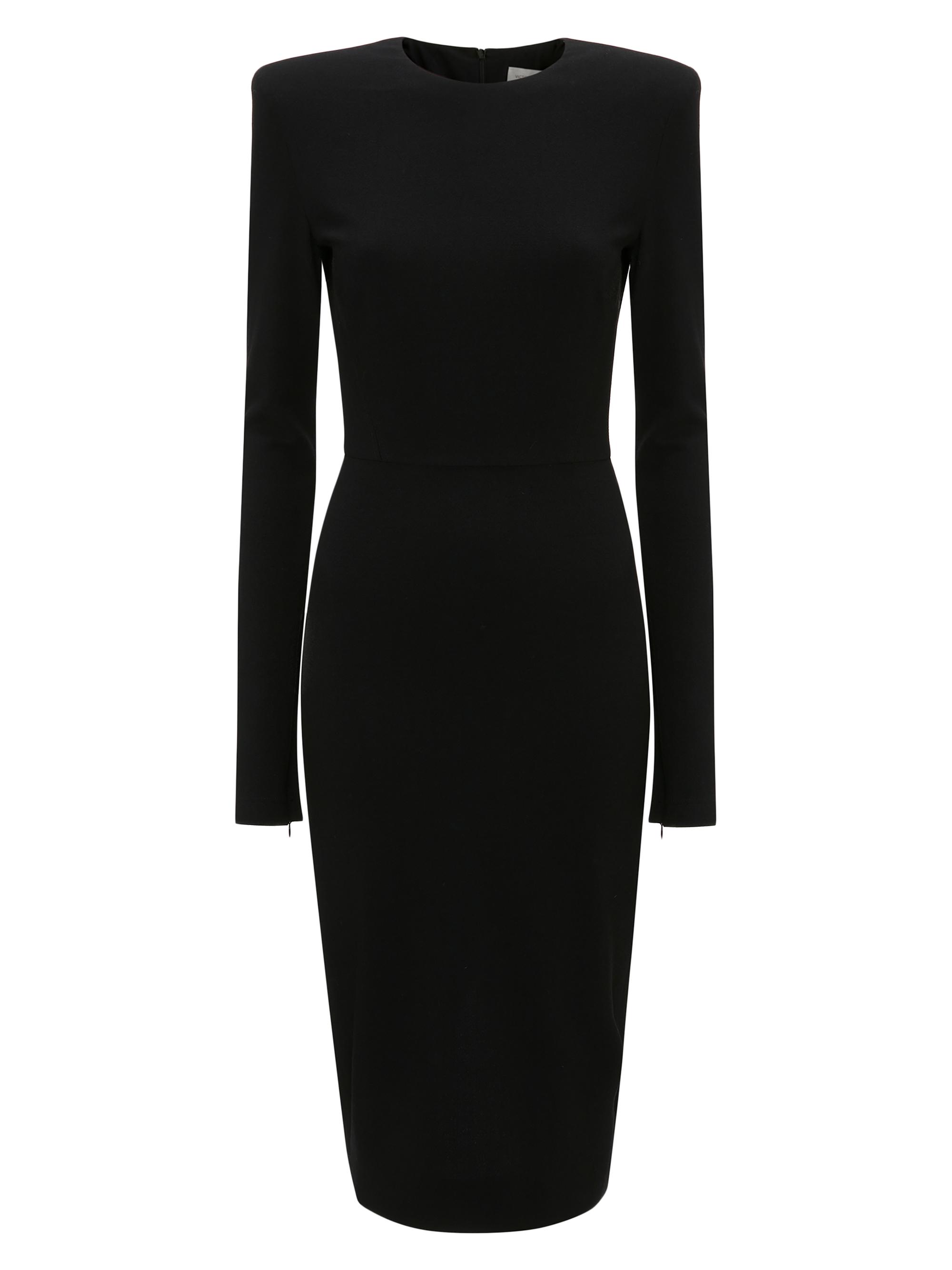 Victoria Beckham Women's Wool-Blend Body-Con Dress - Black