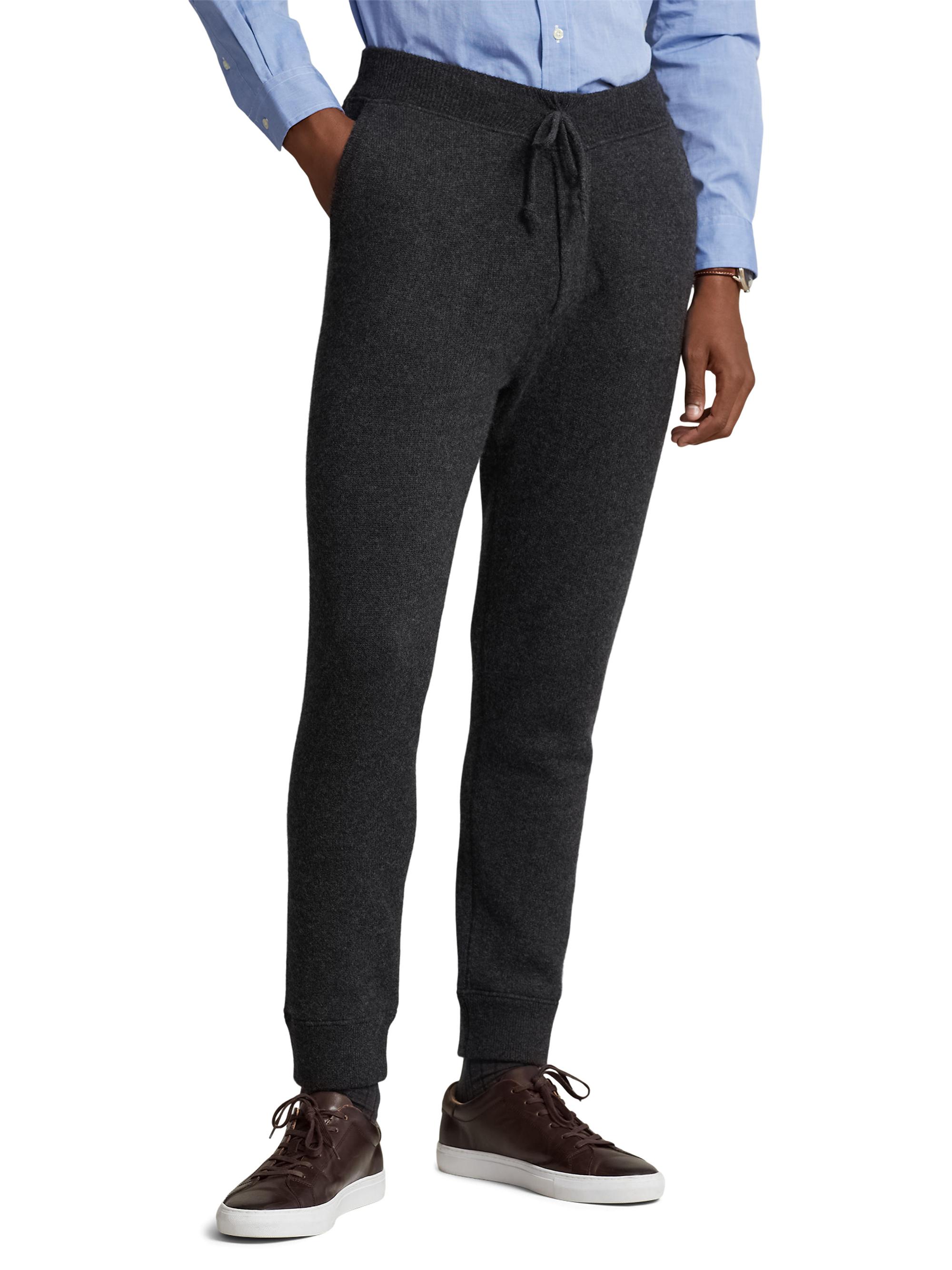 Polo Ralph Lauren Men's Cashmere Drawstring Joggers - Dark Granite