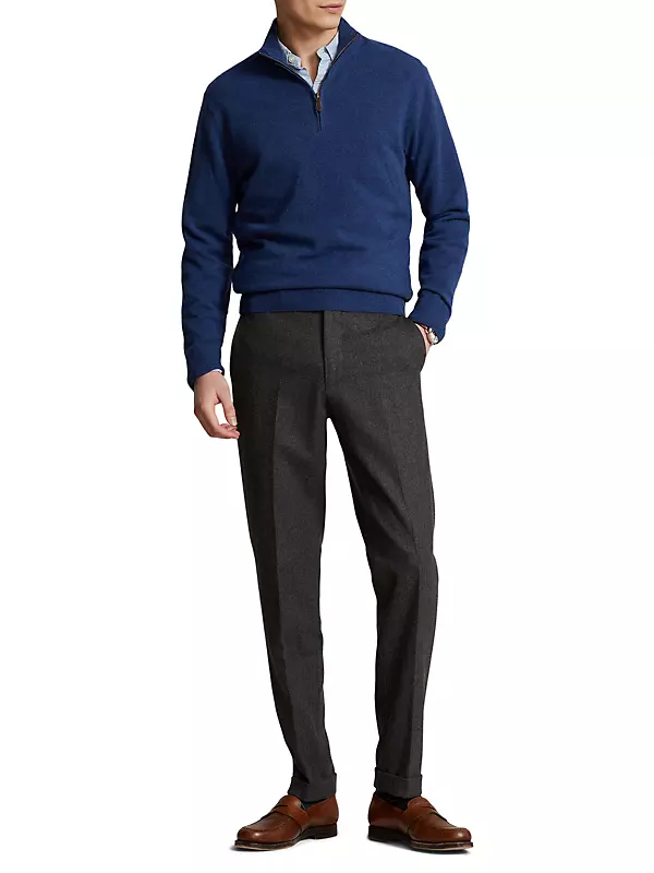 Shop Polo Ralph Lauren Wool Half-Zip Sweater