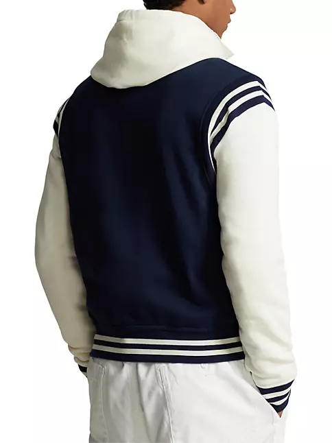 Jack N Hoods Navy Blue Varsity Jacket
