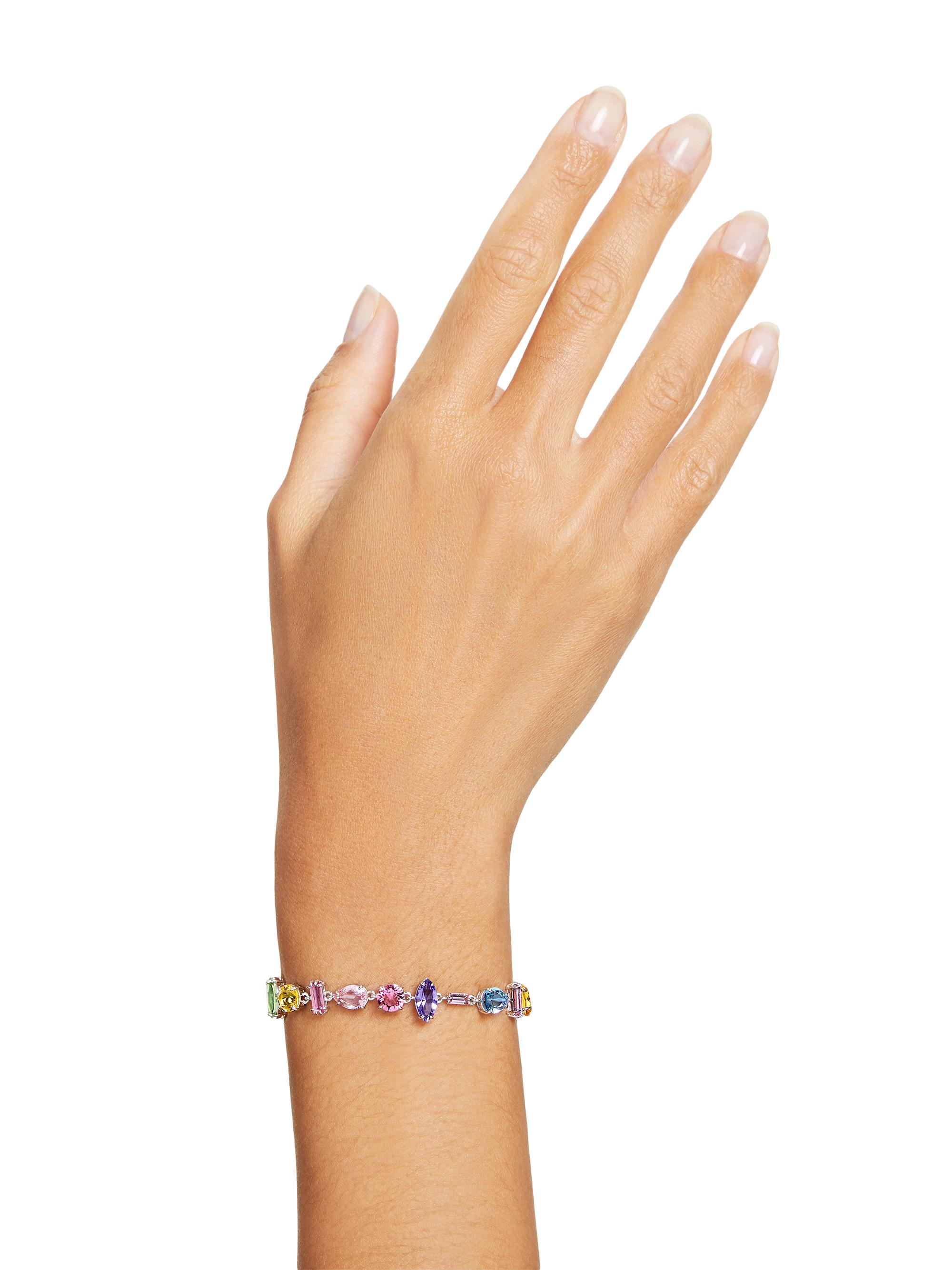 Swarovski Gema Rhodium-Plated & Swarovski Crystal Bracelet | Saks
