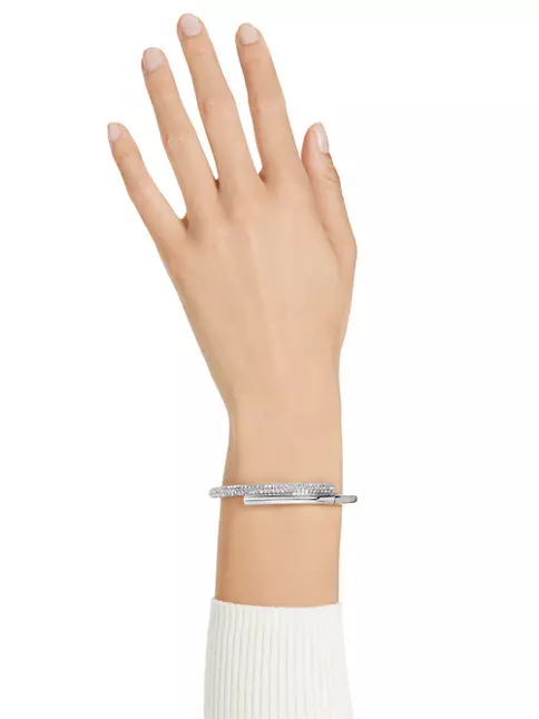 Estele Bangle Bracelets and Cuffs : Buy Estele Rhodium Plated M