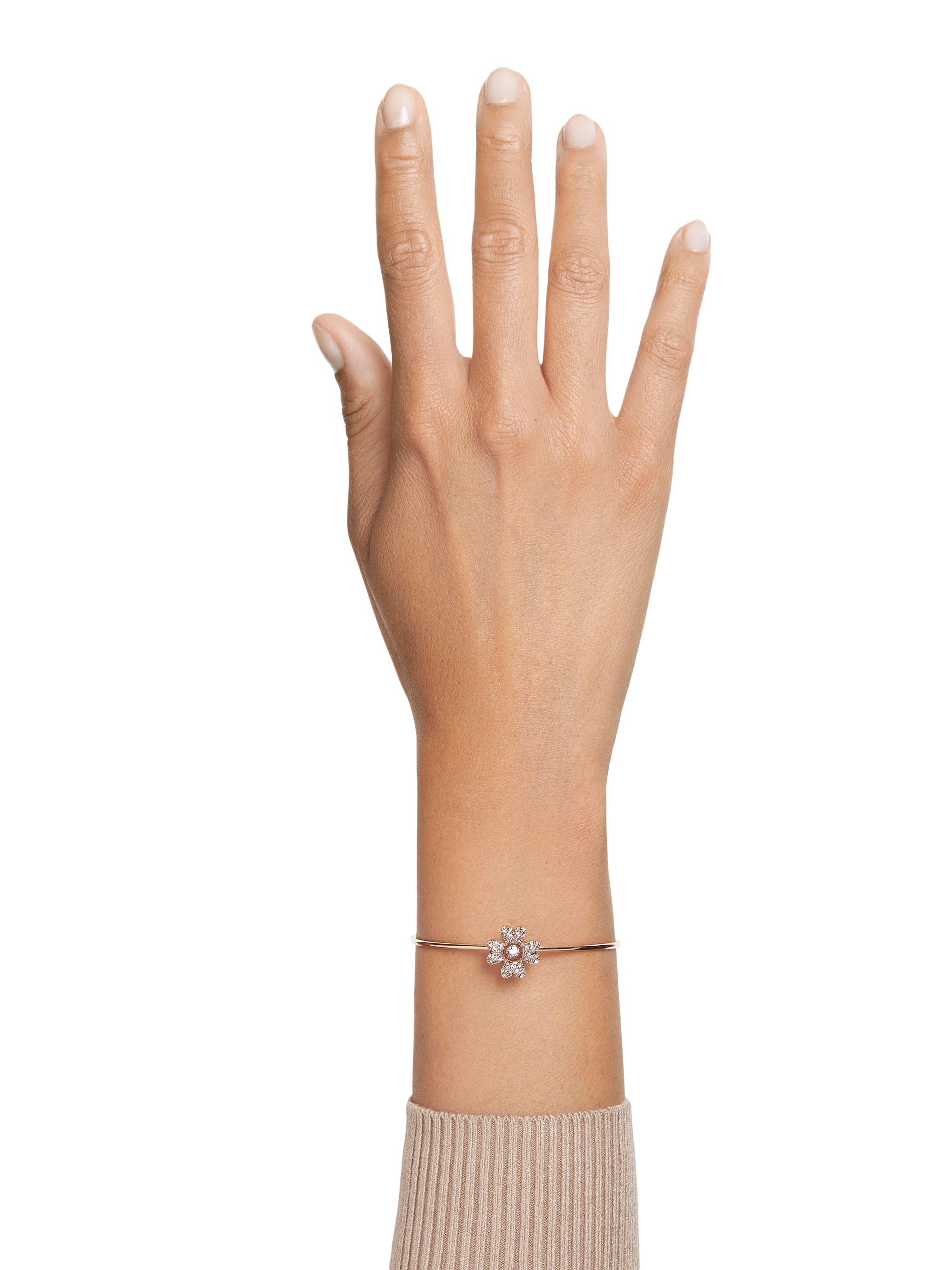 Swarovski Idyllia Rose-Goldtone & Swarovski Crystal Four-Leaf