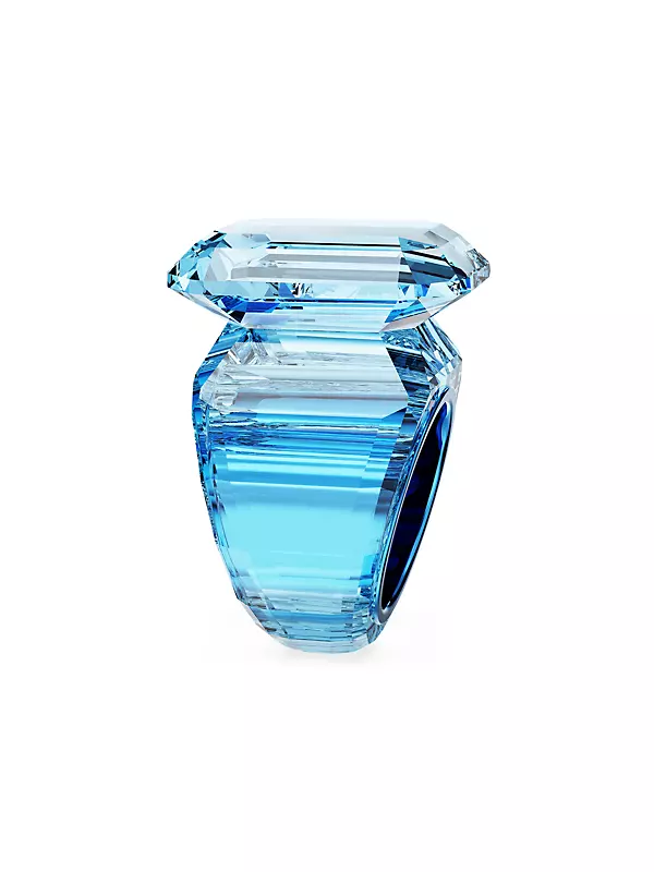 Shop Swarovski Lucent Blue-Rhodium-Plated & Swarovski Shop Swarovski Lucent Blue-Rhodium-Plated & Swarovski