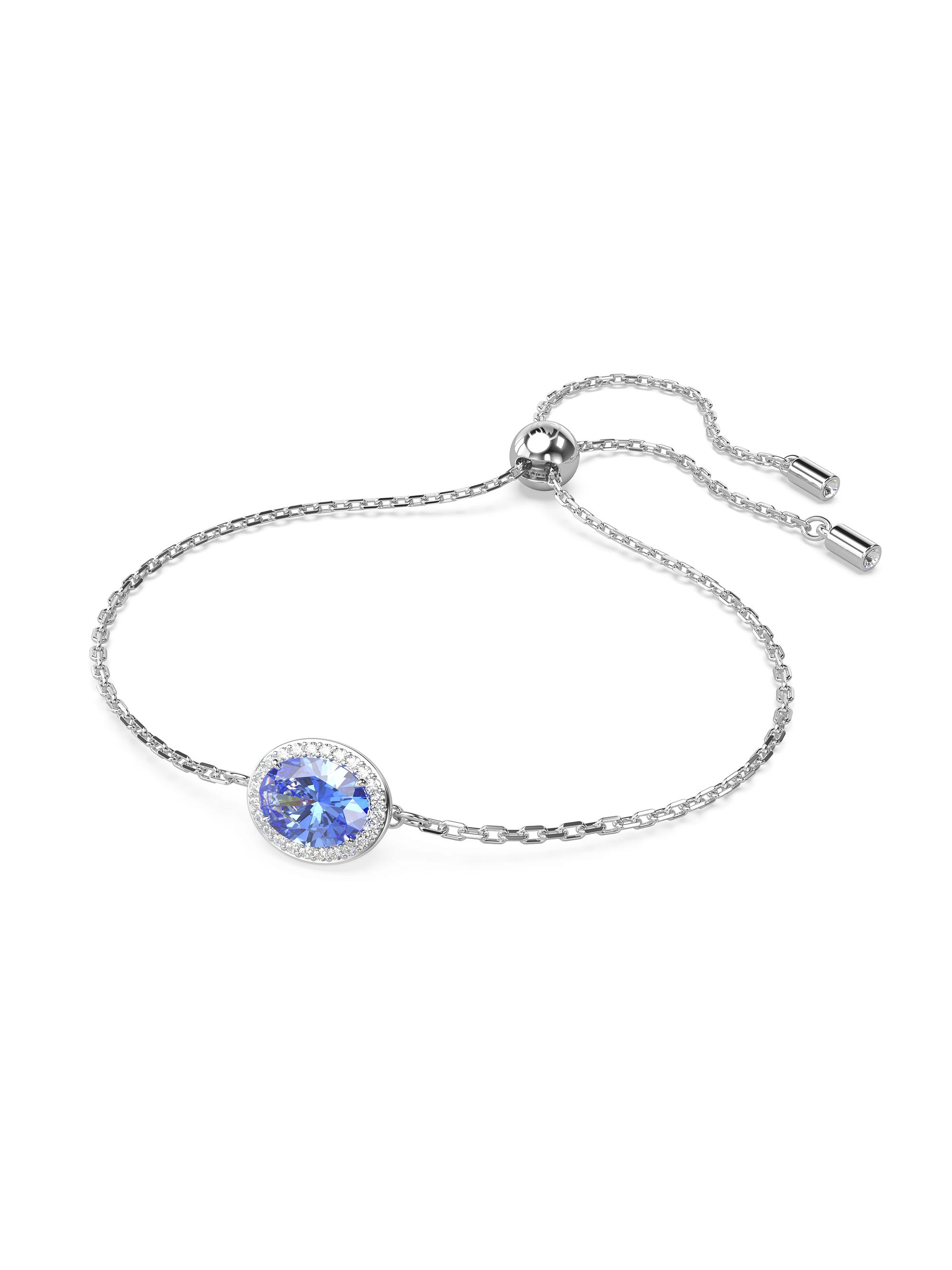 Swarovski Women's Una Rhodium-Plated & Crystal Bracelet - Blue