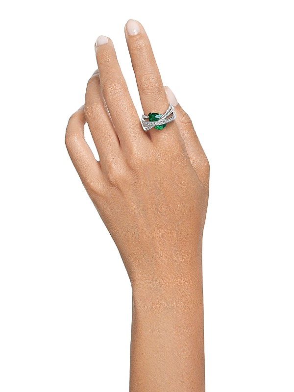 Swarovski Hyperbola Rhodium-Plated & Swarovski Crystal 4 Swarovski Hyperbola Rhodium-Plated & Swarovski Crystal 4