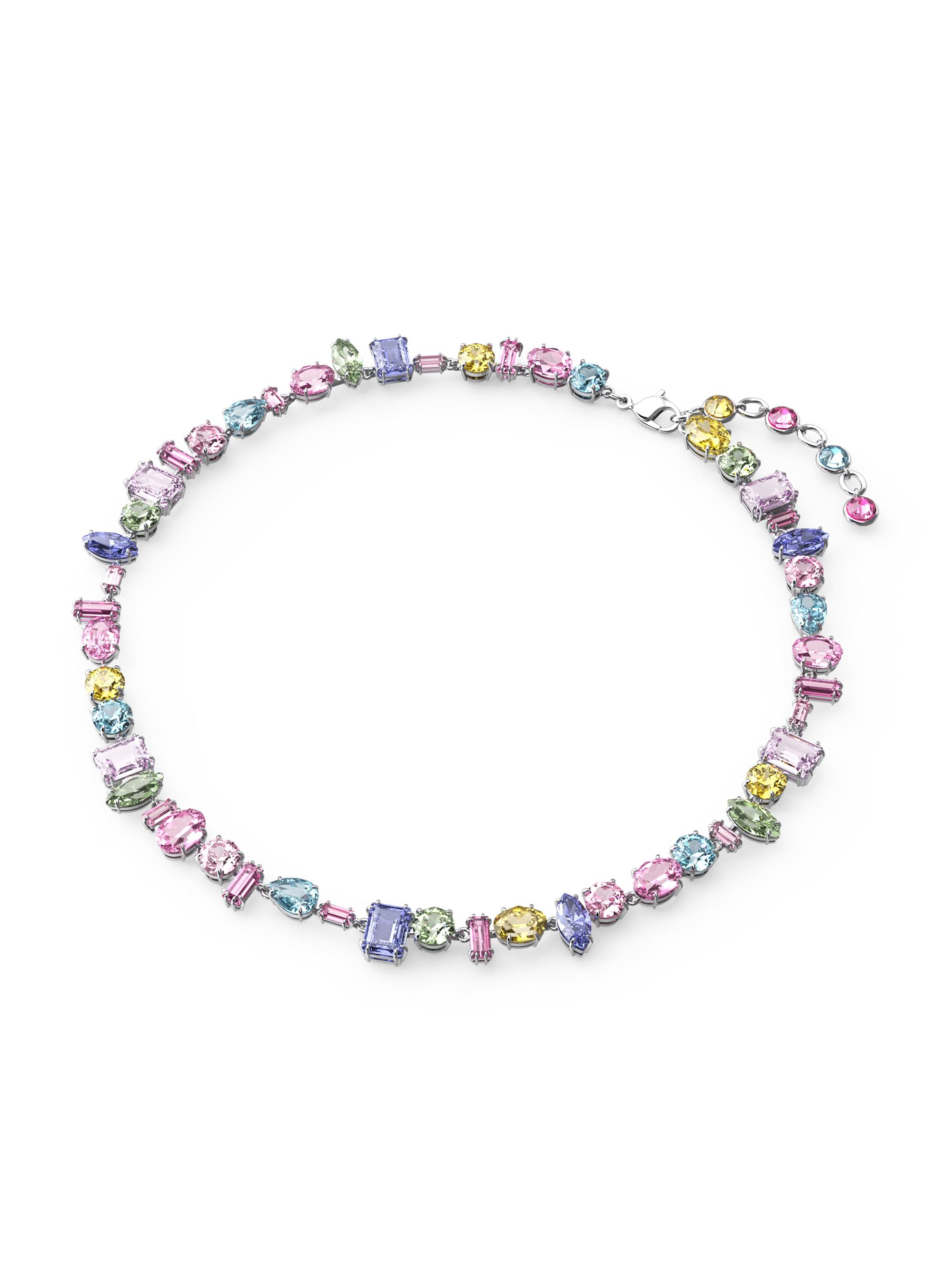 Swarovski Gema Rhodium-Plated & Crystal Mixed Cuts Necklace | Saks