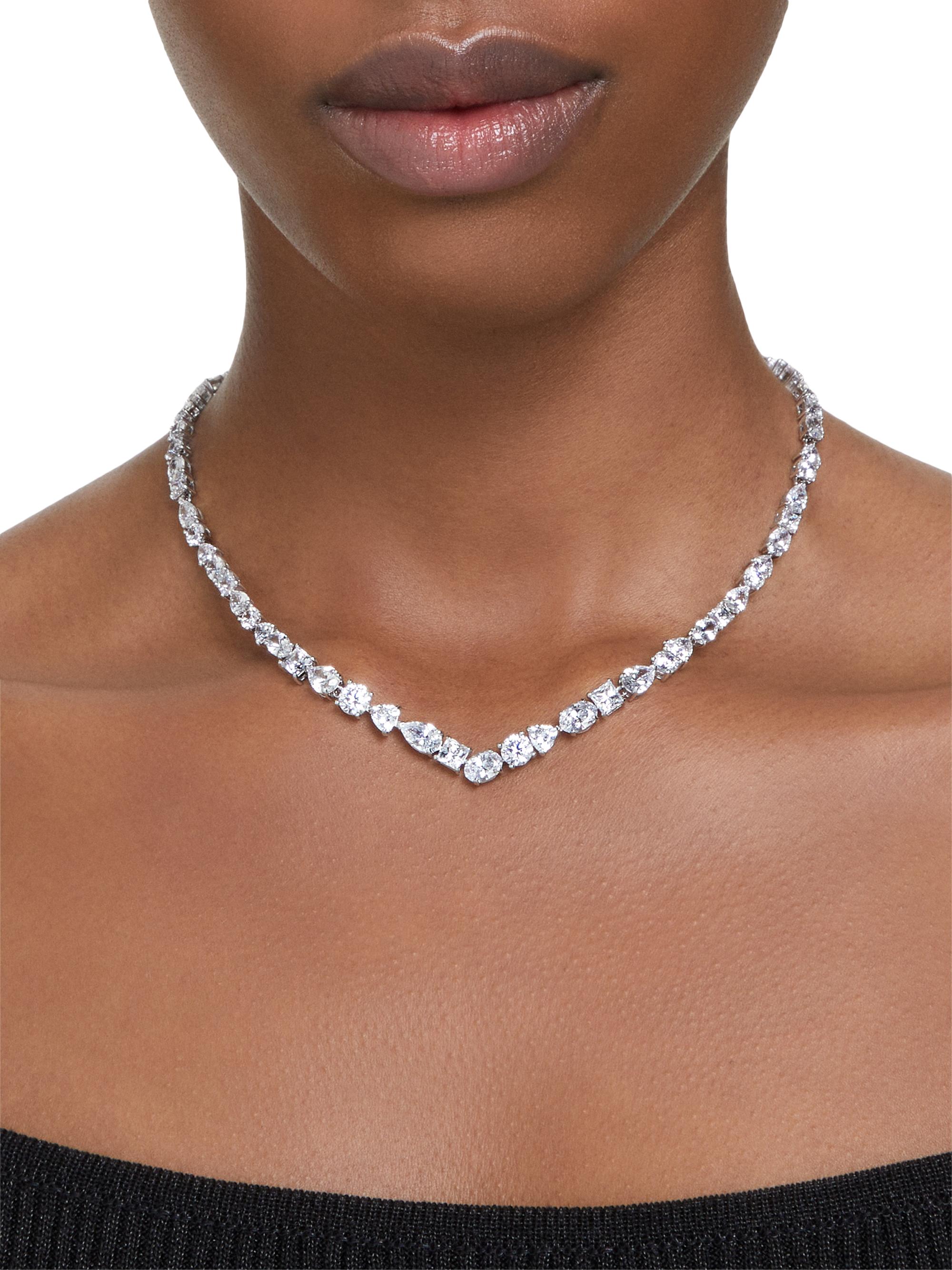 Swarovski Mesmera Rhodium-Plated & Swarovski Crystal Necklace