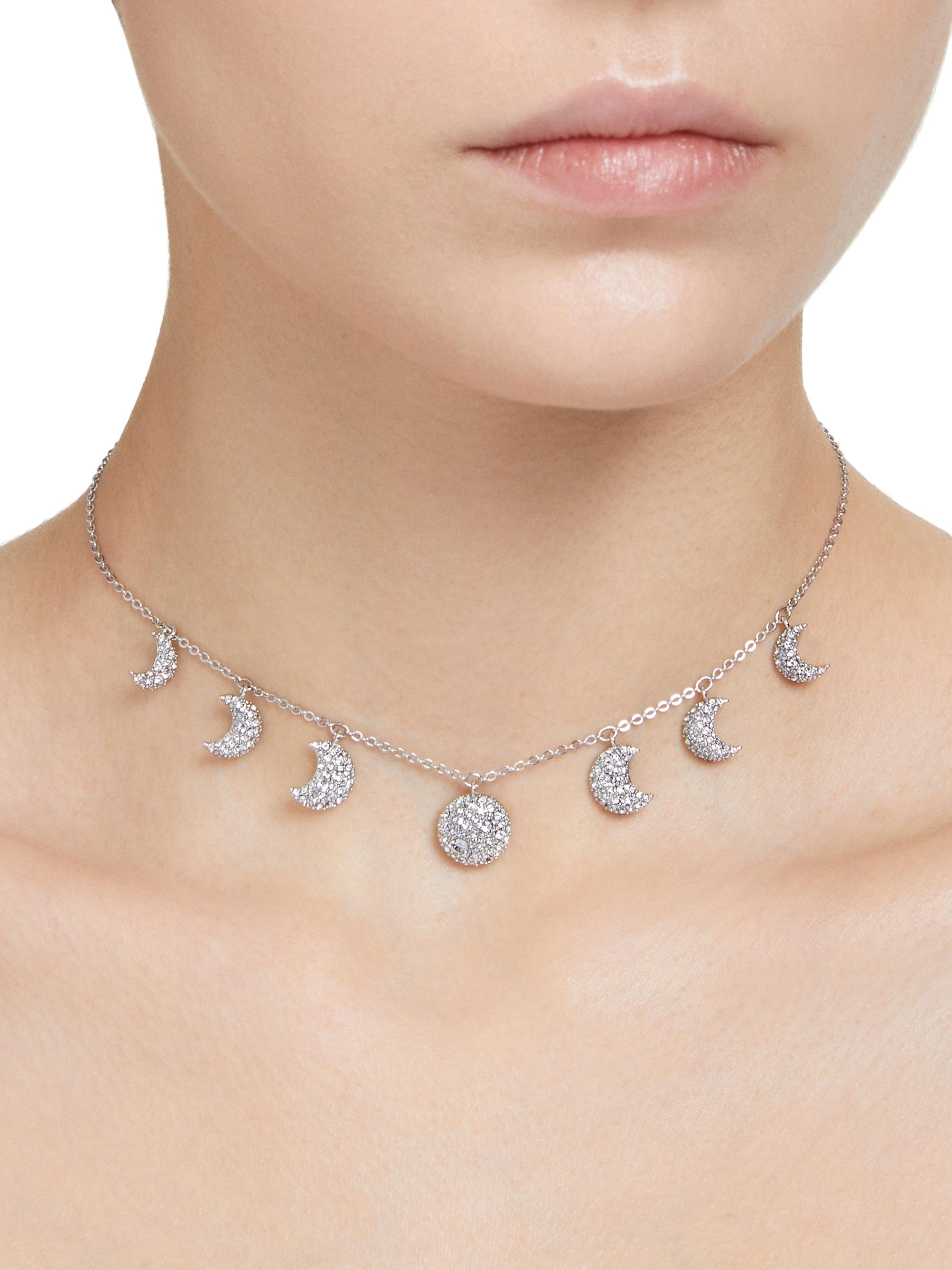 Swarovski Sublima Rhodium-Plated & Swarovski Crystal Choker | Saks