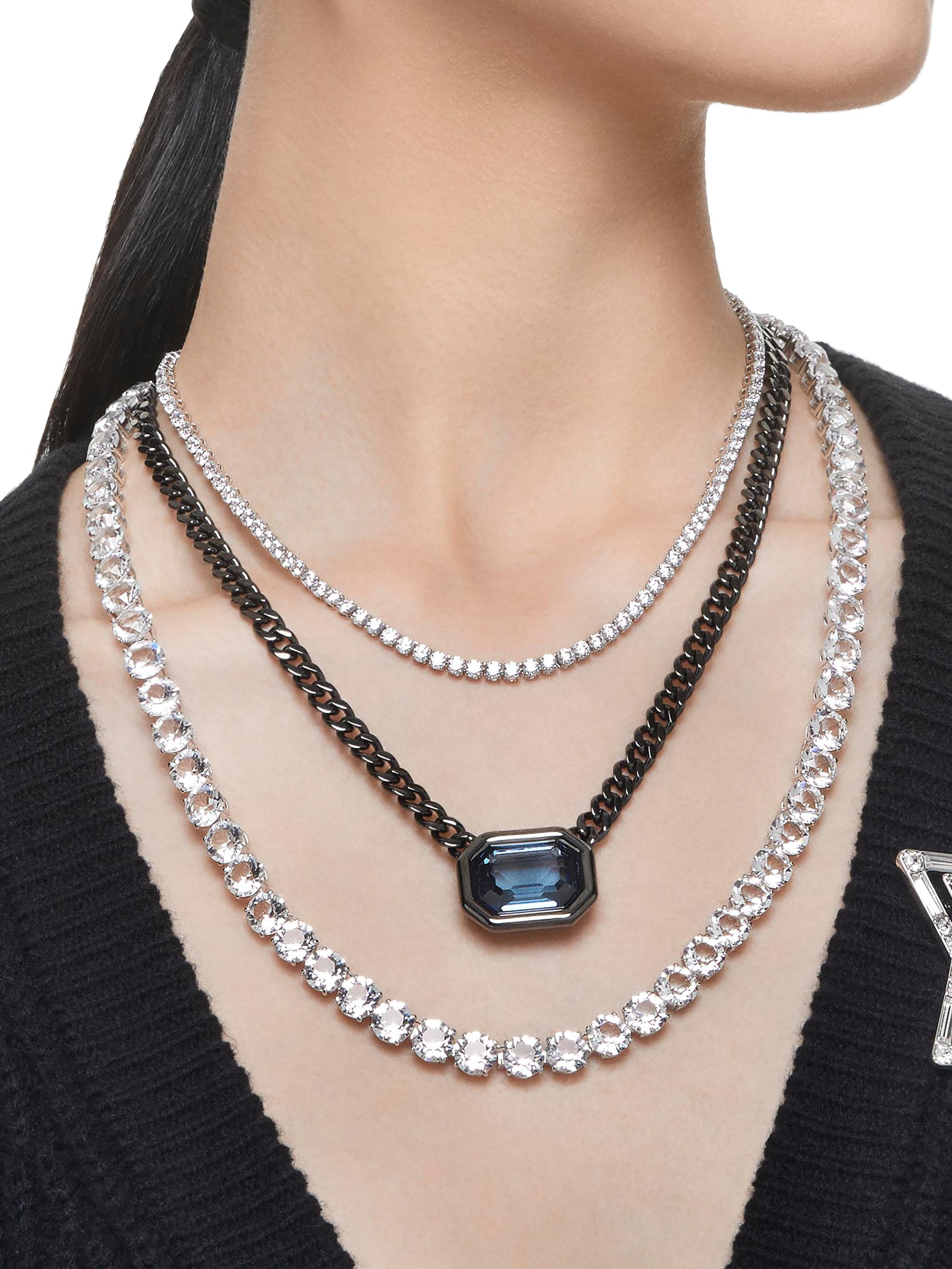 Swarovski Millenia Ruthenium-Plated & Crystal Octagon Chain