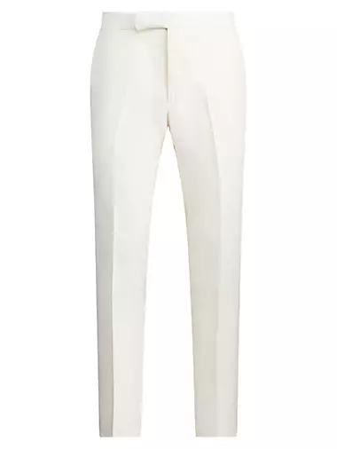 Linen Crease-Front Pants