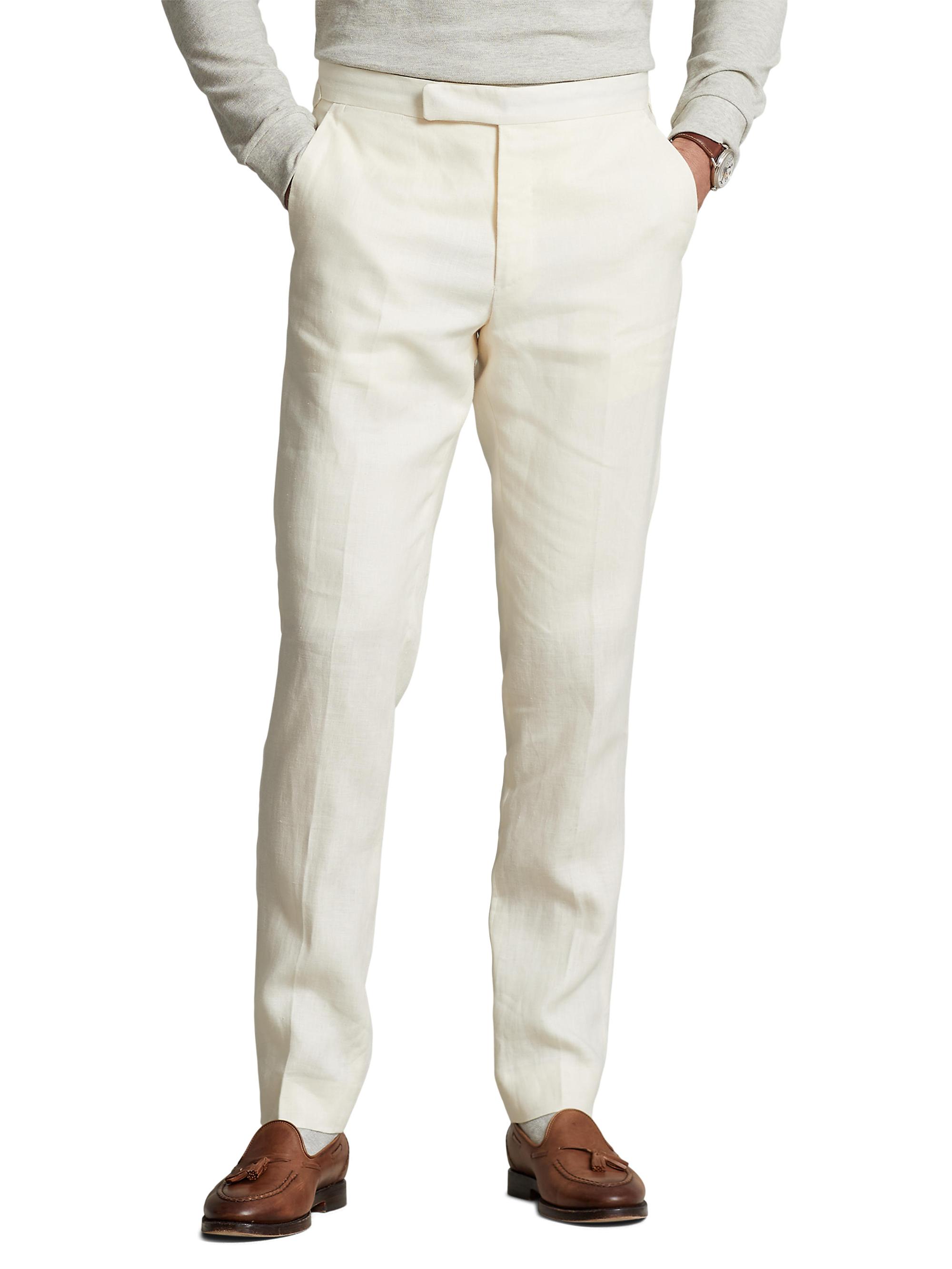 Polo Ralph Lauren Linen Crease-Front Pants | Saks Fifth Avenue