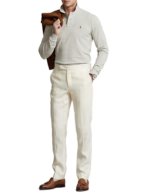 Shop Polo Ralph Lauren Linen Crease-Front Pants | Saks Fifth Shop Polo Ralph Lauren Linen Crease-Front Pants | Saks Fifth