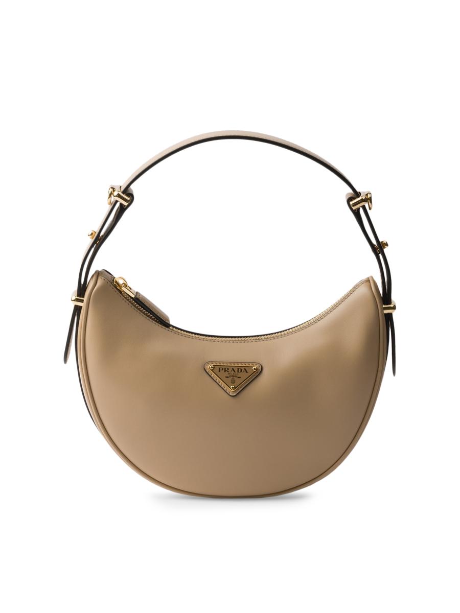 Prada Arqué Leather Shoulder Bag | Saks Fifth Avenue