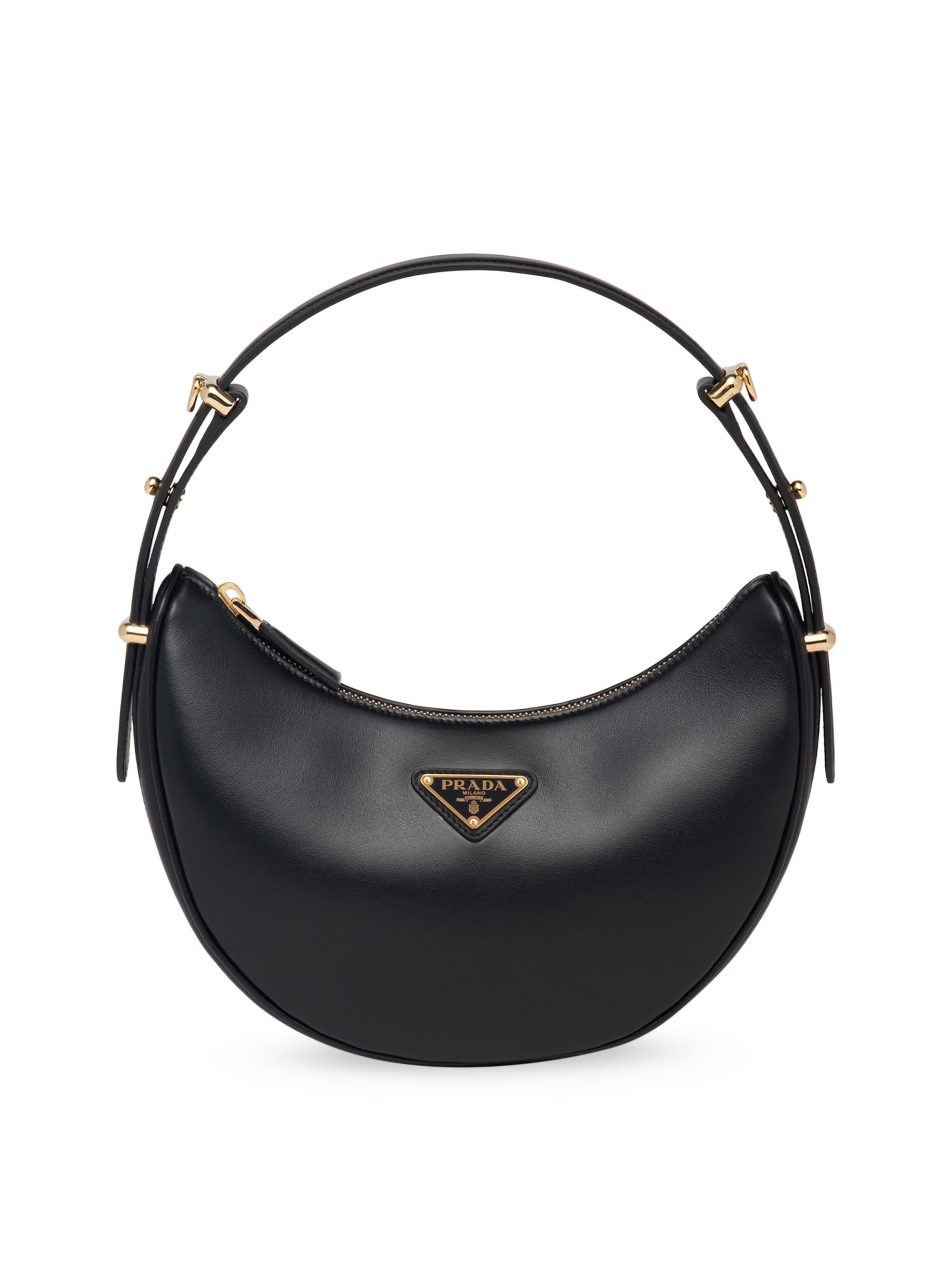 Prada Arqué Small Leather Shoulder Bag | Saks Fifth Avenue