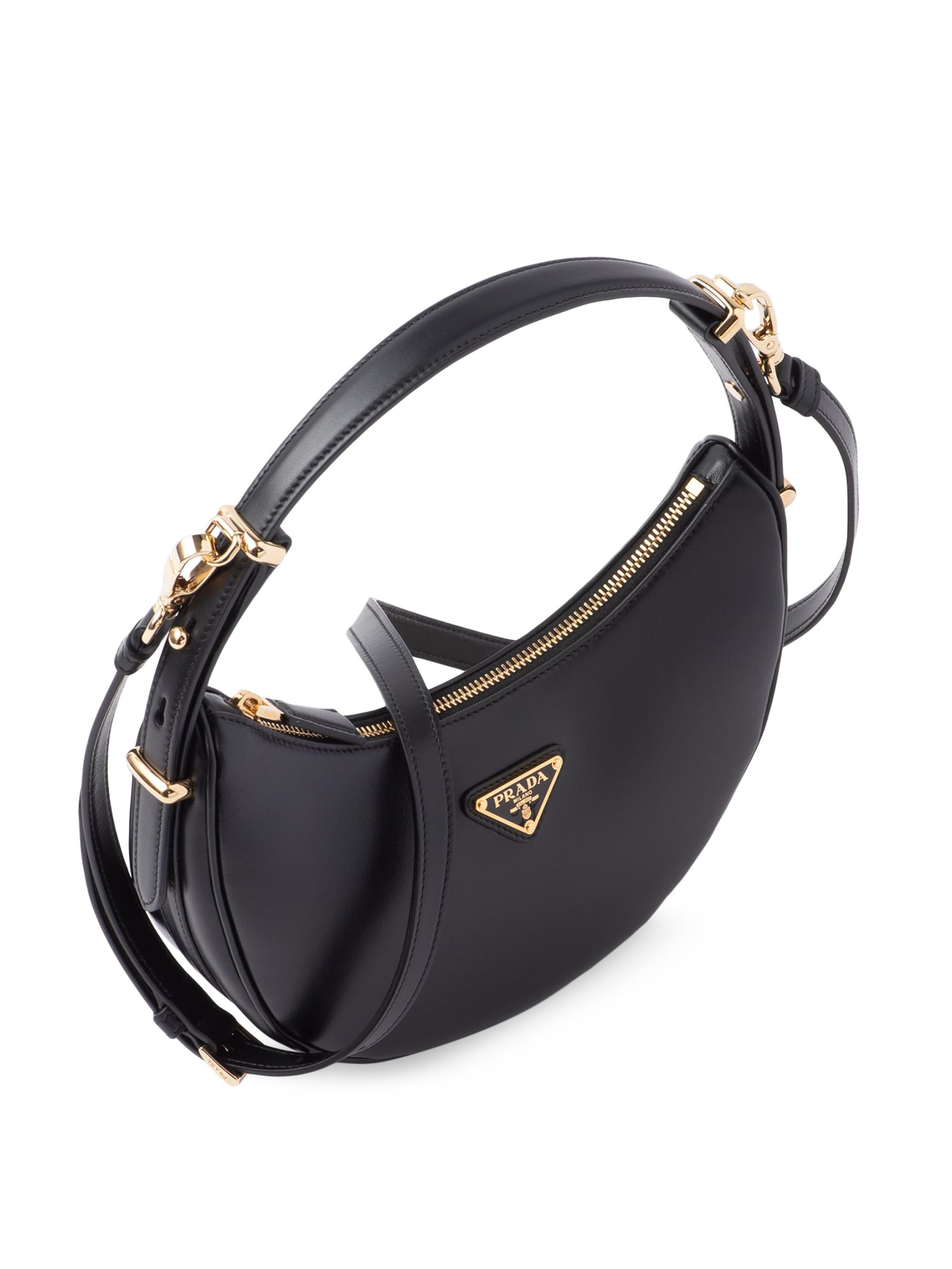 Prada Arqué Small Leather Shoulder Bag | Saks Fifth Avenue