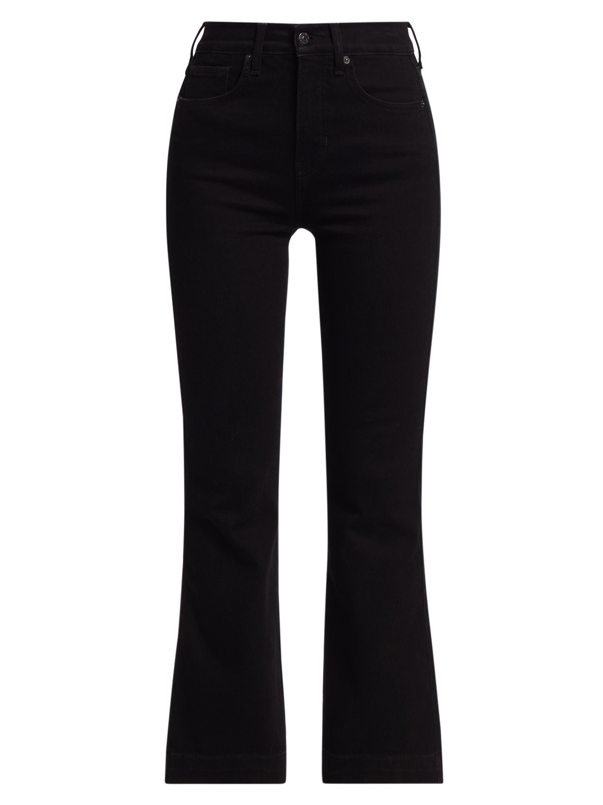 Veronica Beard Women's Carson High-Rise Flare Pants - Onyx