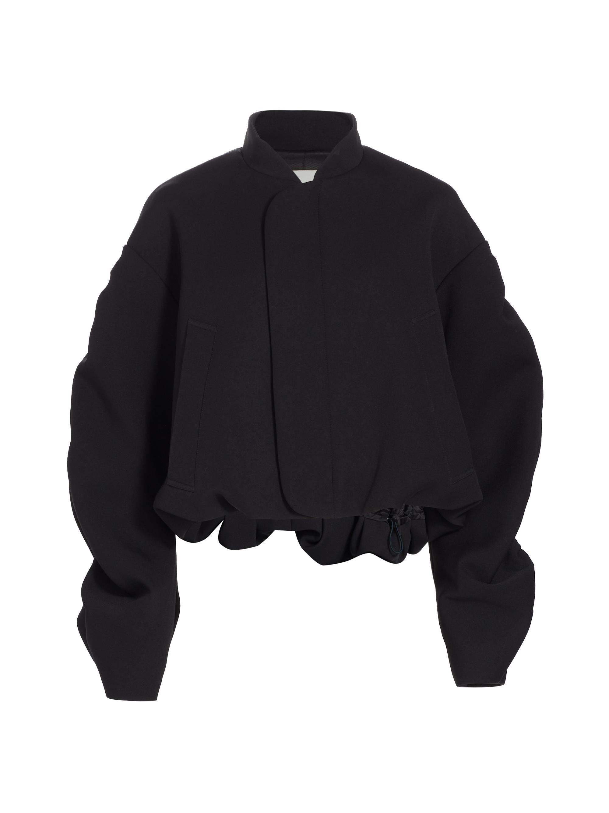 anOnlyChild Women's Sanguinetti Ruched Oversized Jacket - Black