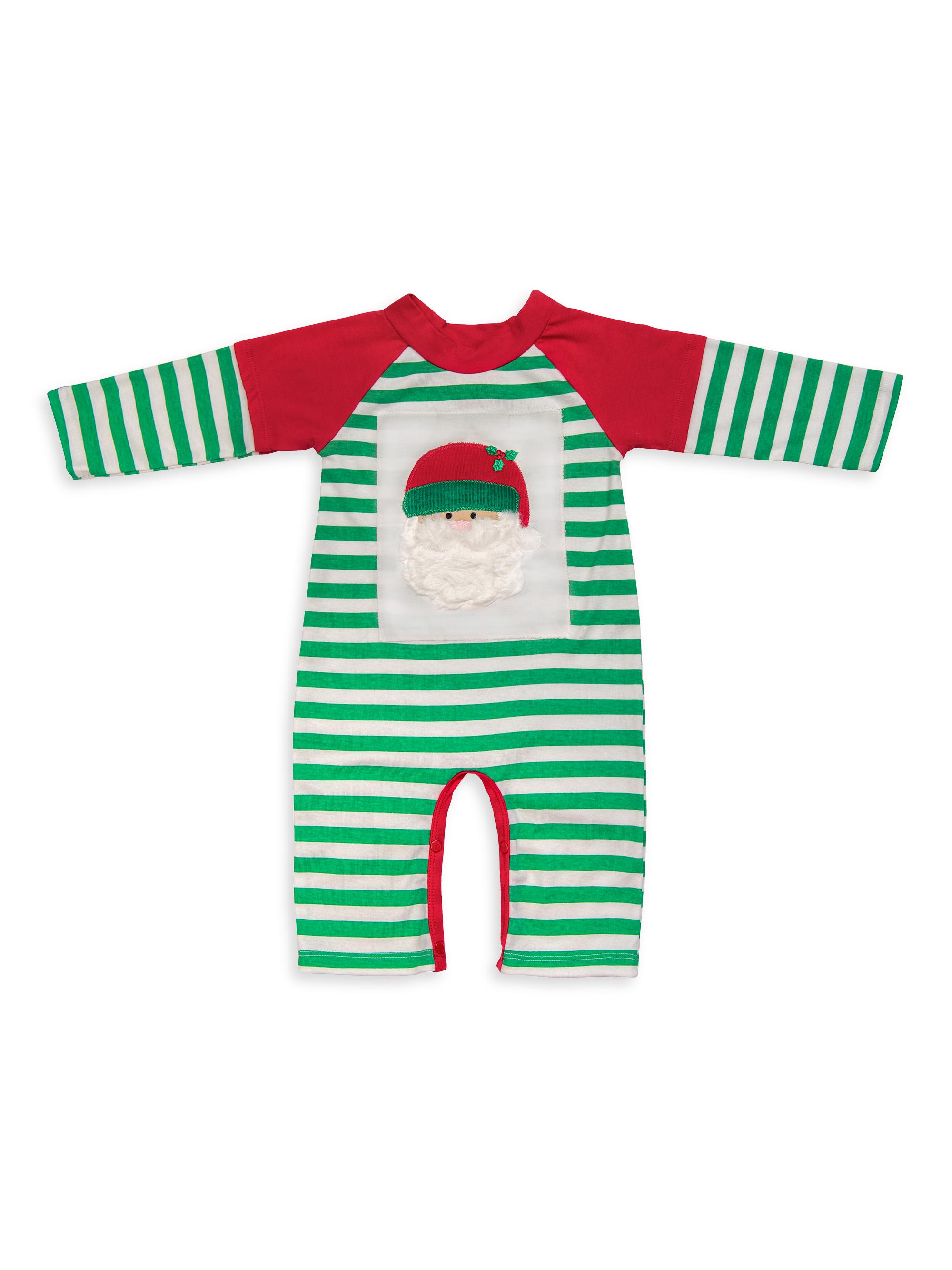Haute Baby Baby's Santa's Helper Coveralls - Green 6 Months