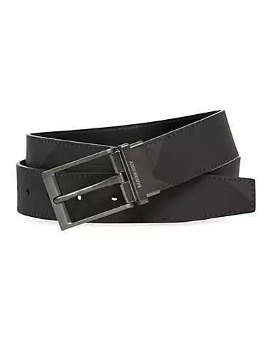 Men's Black Leather Belt Canada, Three Variations