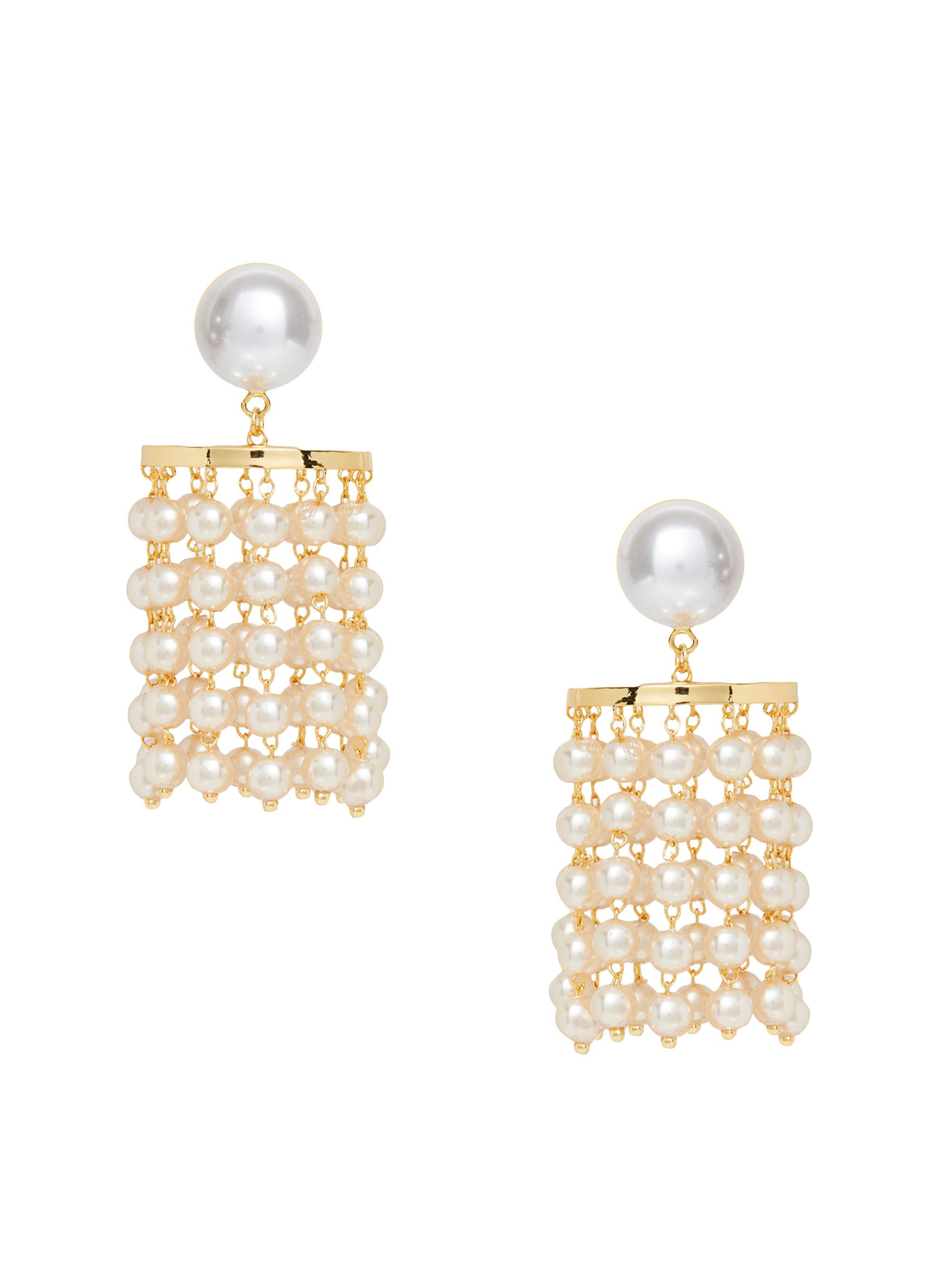 Lele Sadoughi Women's Goldtone & Plastic Pearl Chandelier Drop Earrings - Pearl