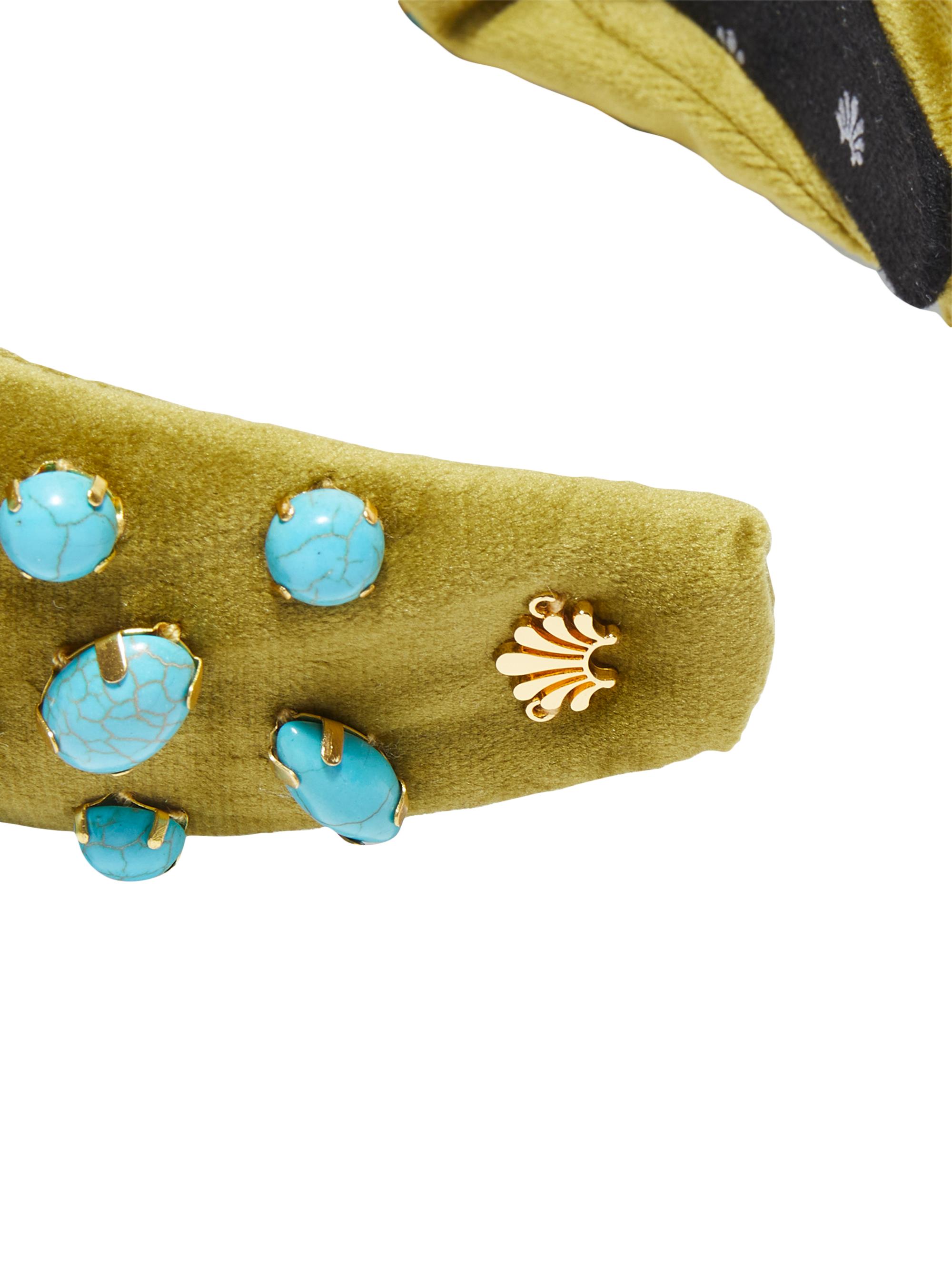 Lele Sadoughi Olive Corduroy Knotted Headband 0400019773078_OLIVE?wid=600&  main image 4