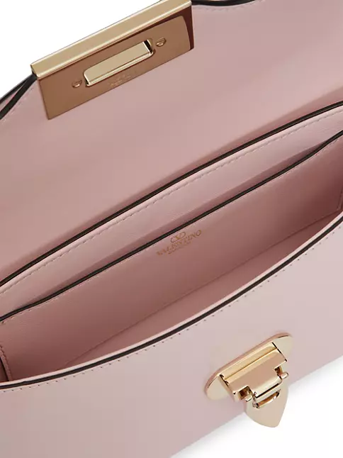 Valentino VALENTINO Garavani Clutch Bag Beige Pink Rock Studs Leather  Ladies