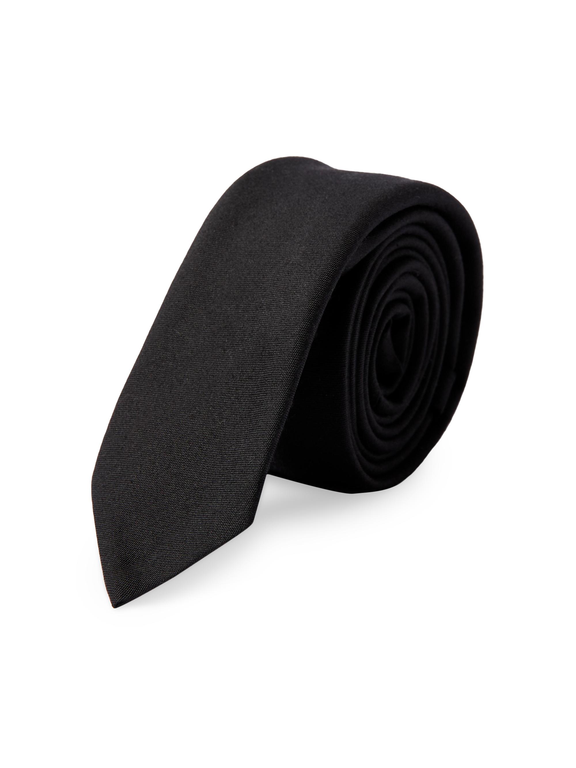 Valentino Garavani Men's Valentie Tie In Wool And Silk - Black