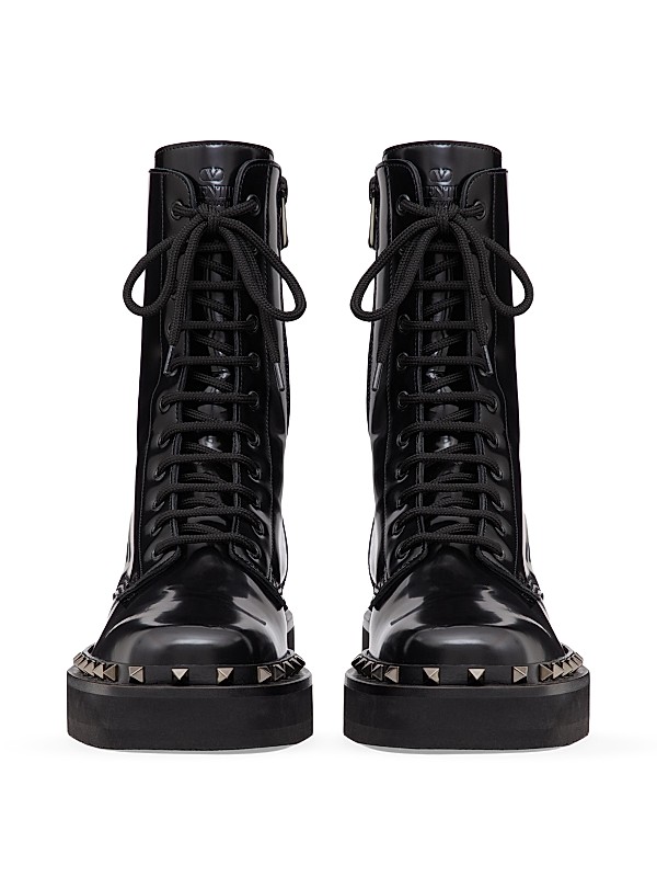 Shop Valentino Garavani Rockstud M-Way Combat Boots in Shop Valentino Garavani Rockstud M-Way Combat Boots in