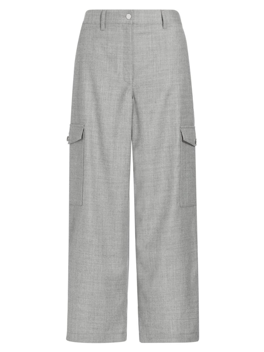 Theory Cropped Wool Cargo Pants | Saks Fifth Avenue