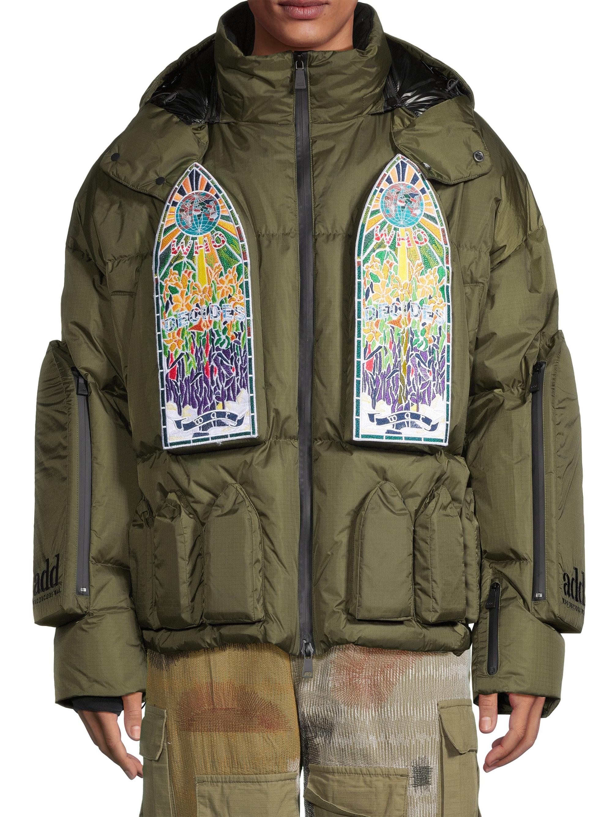 WHO DECIDES WAR ボンバージャケット Who Decides War Who Decides War x Add Skiwear Hooded Down Bomber