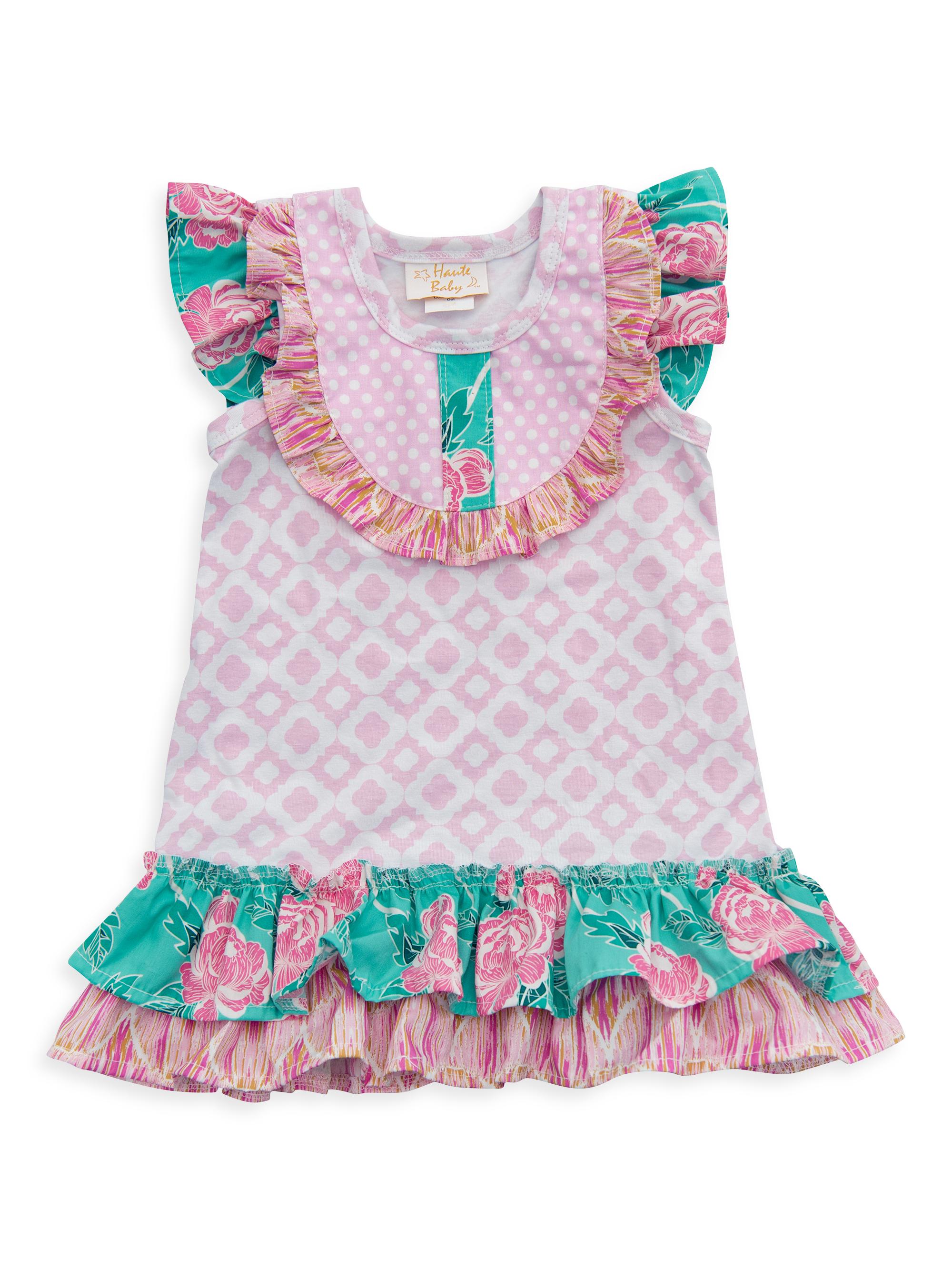 Haute Baby Baby Girl's Lily's Lawn Dress - Pink 24 Months