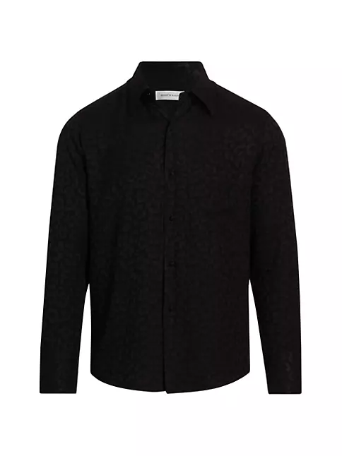 Shop Ernest W. Baker Classic Tonal Leopard Button-Front Shirt | Saks ...