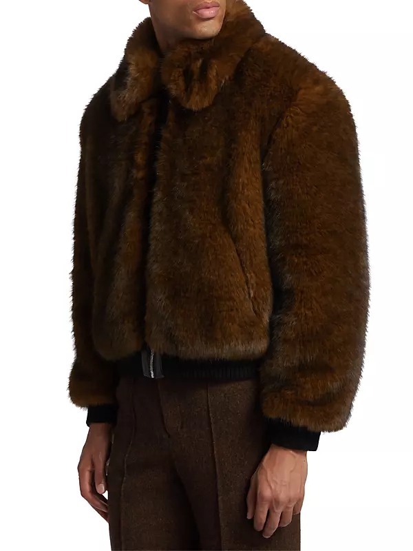 Shop Ernest W. Baker Faux-Fur Harrington Jacket | Saks Fifth Avenue