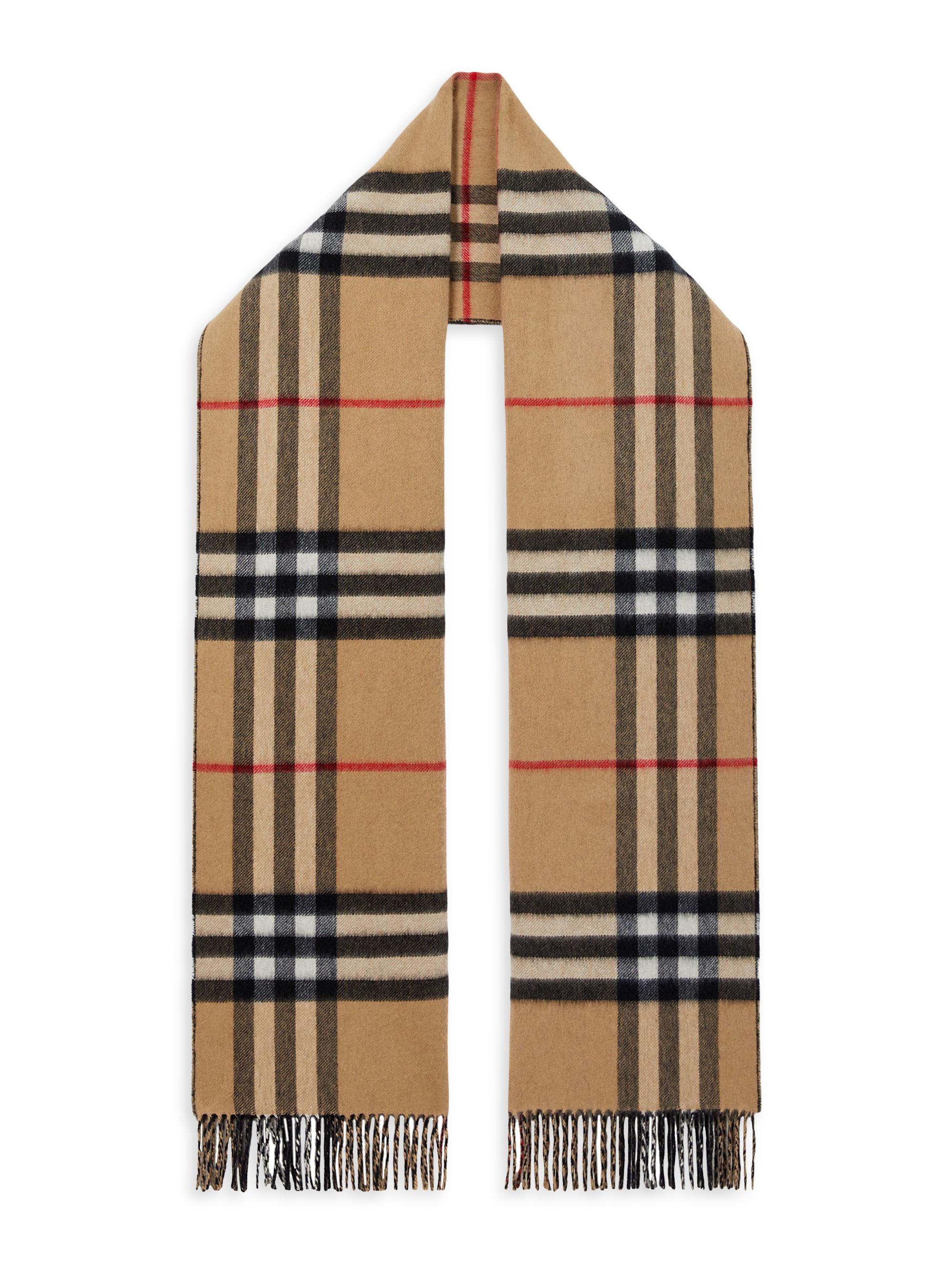 Burberry Check Cashmere Scarf Saks Fifth Avenue