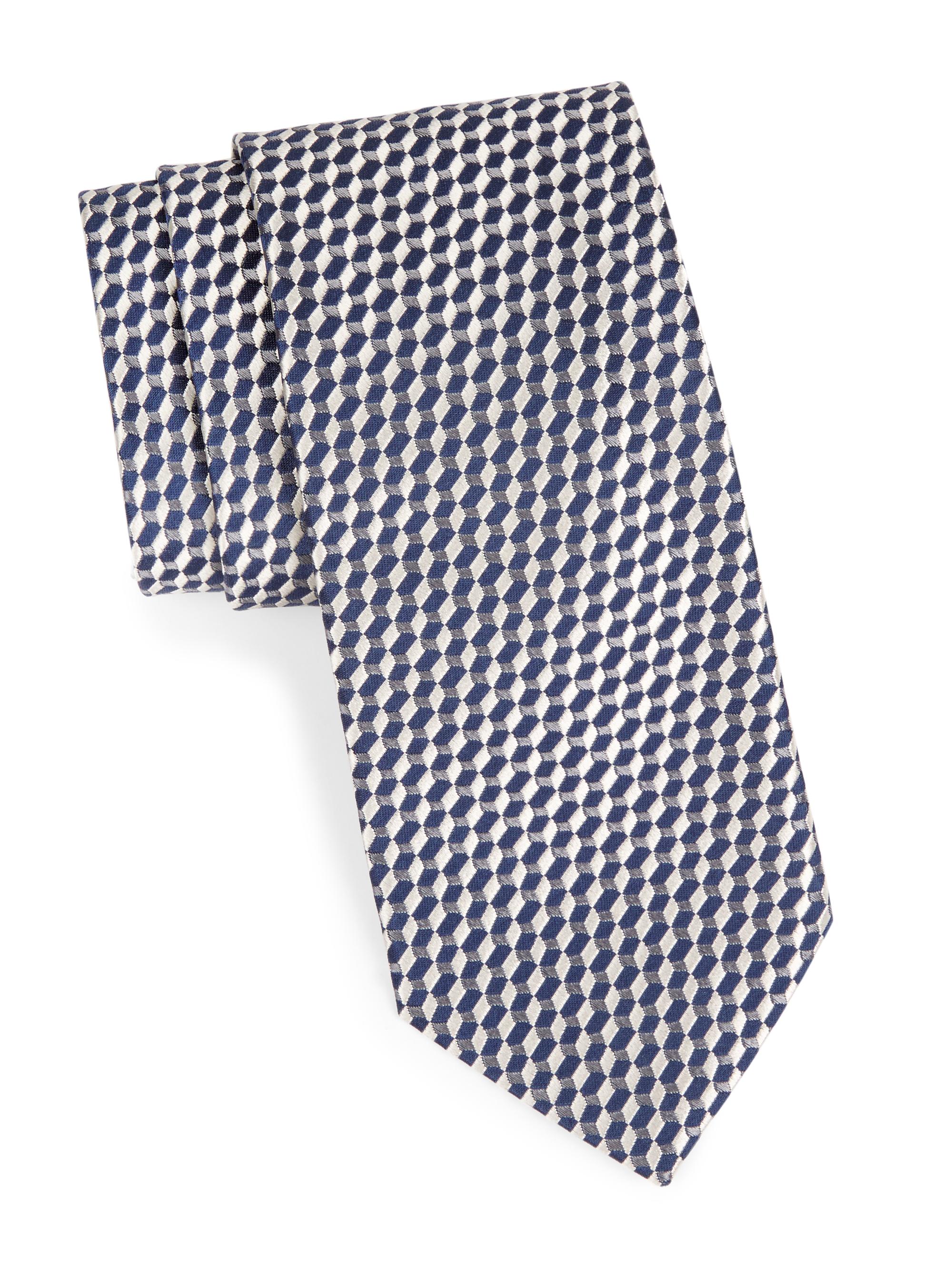 Kiton Houndstooth Silk Tie | Saks Fifth Avenue