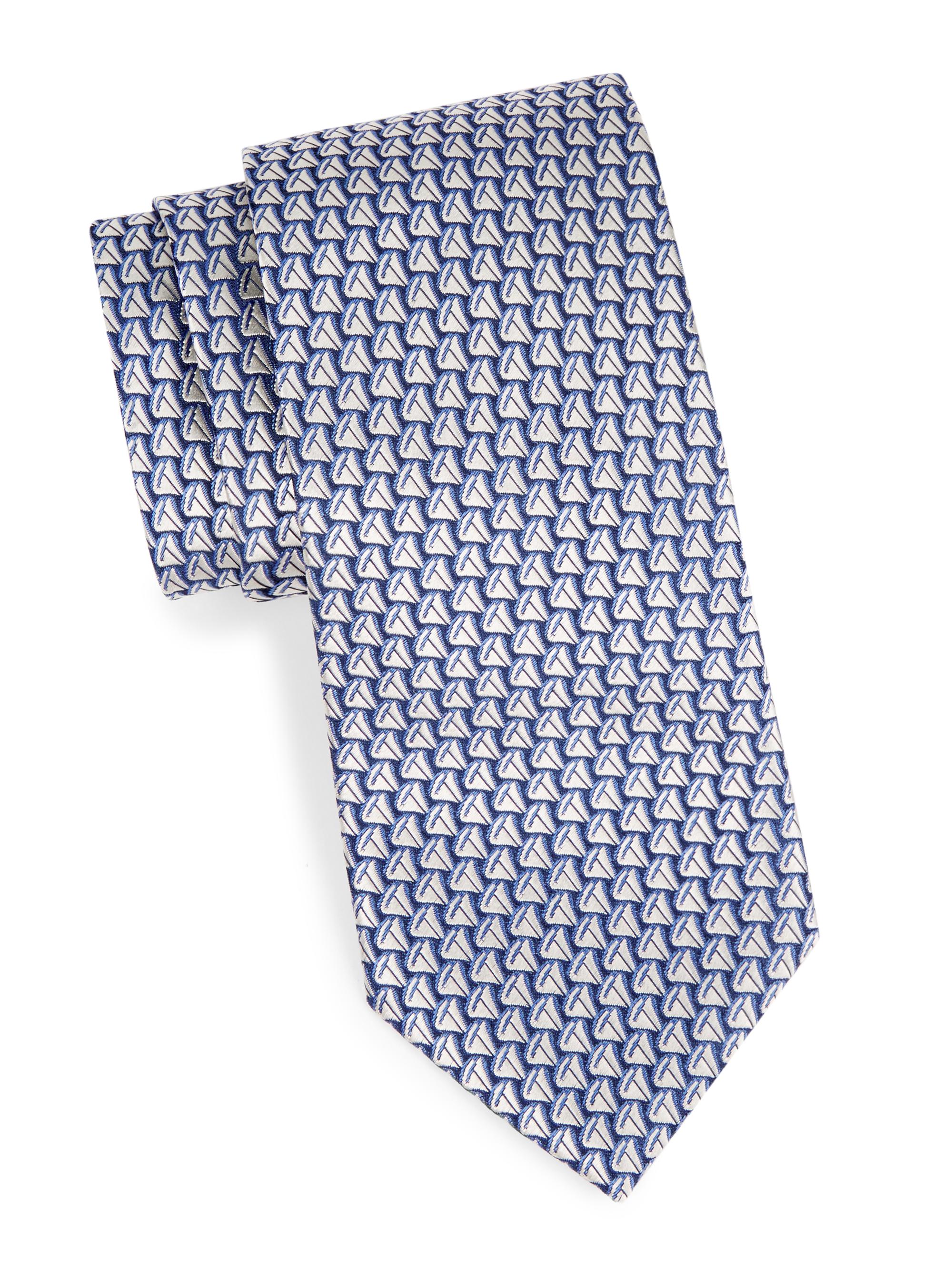 FERRAGAMO Vito Elephant Silk Tie | Saks Fifth Avenue