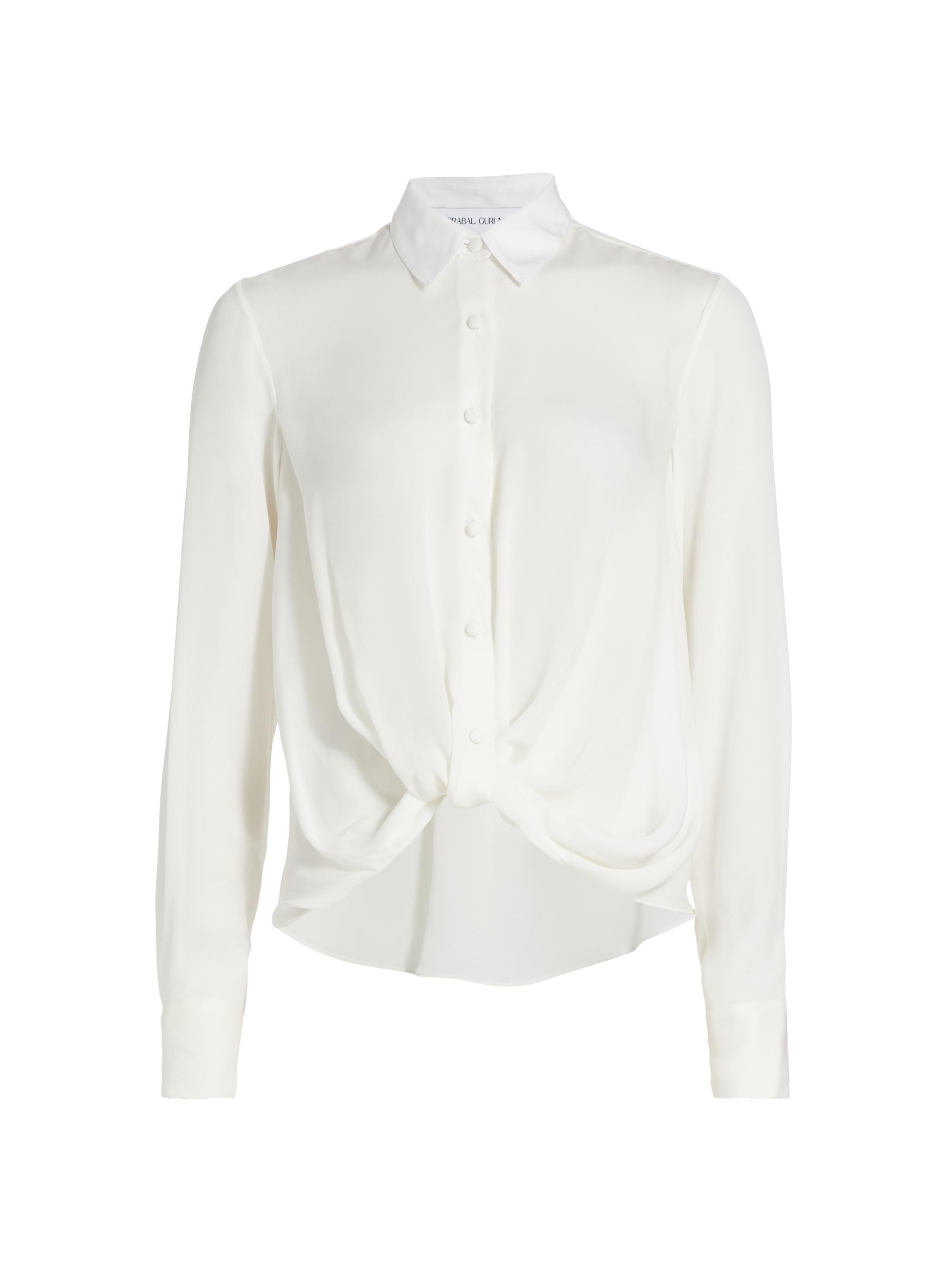 Prabal Gurung Women's Twist-Front Button-Front Blouse -