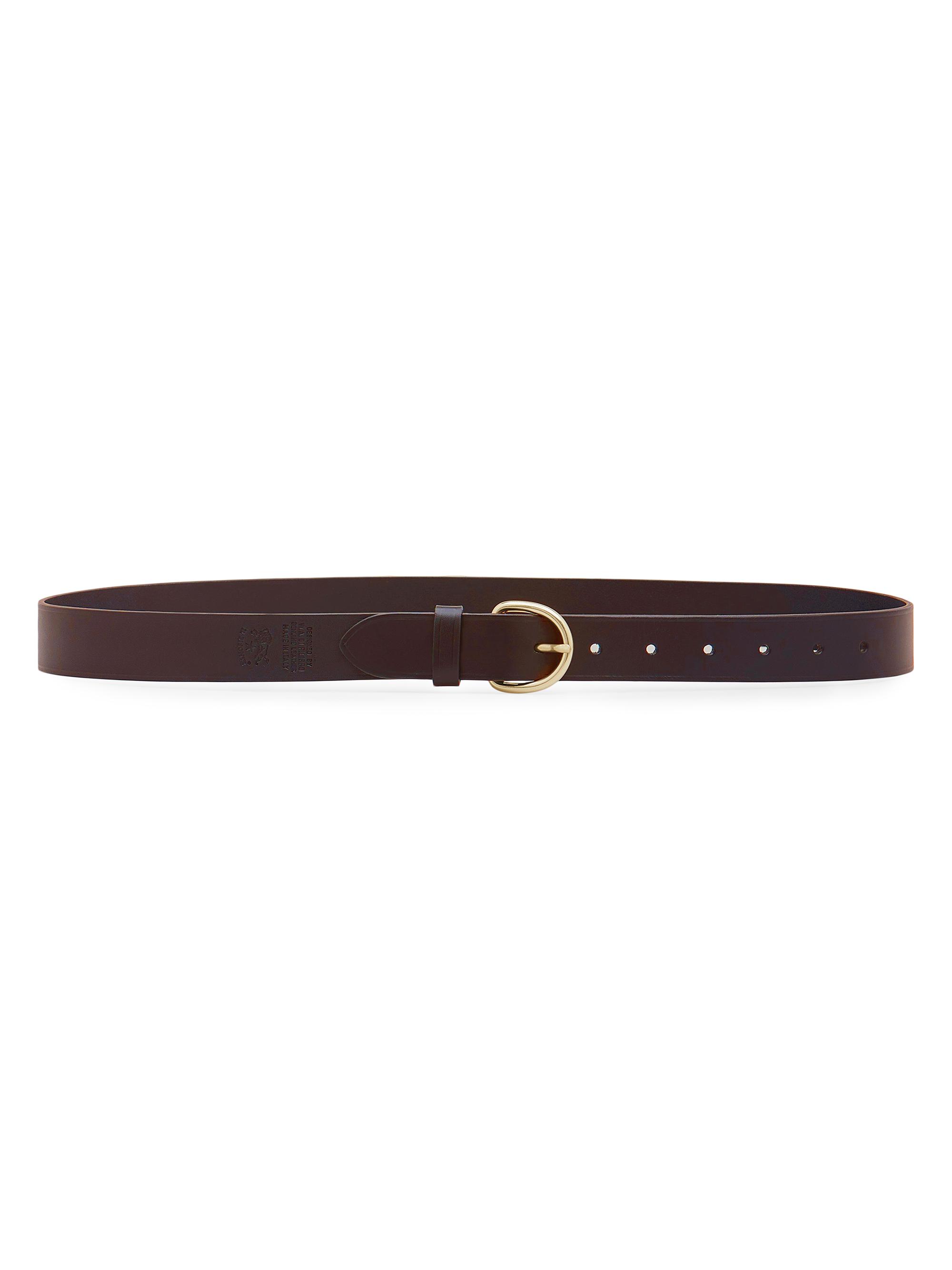 小物 IL BISONTE / leather classic belt Belt in leather color black – Il Bisonte