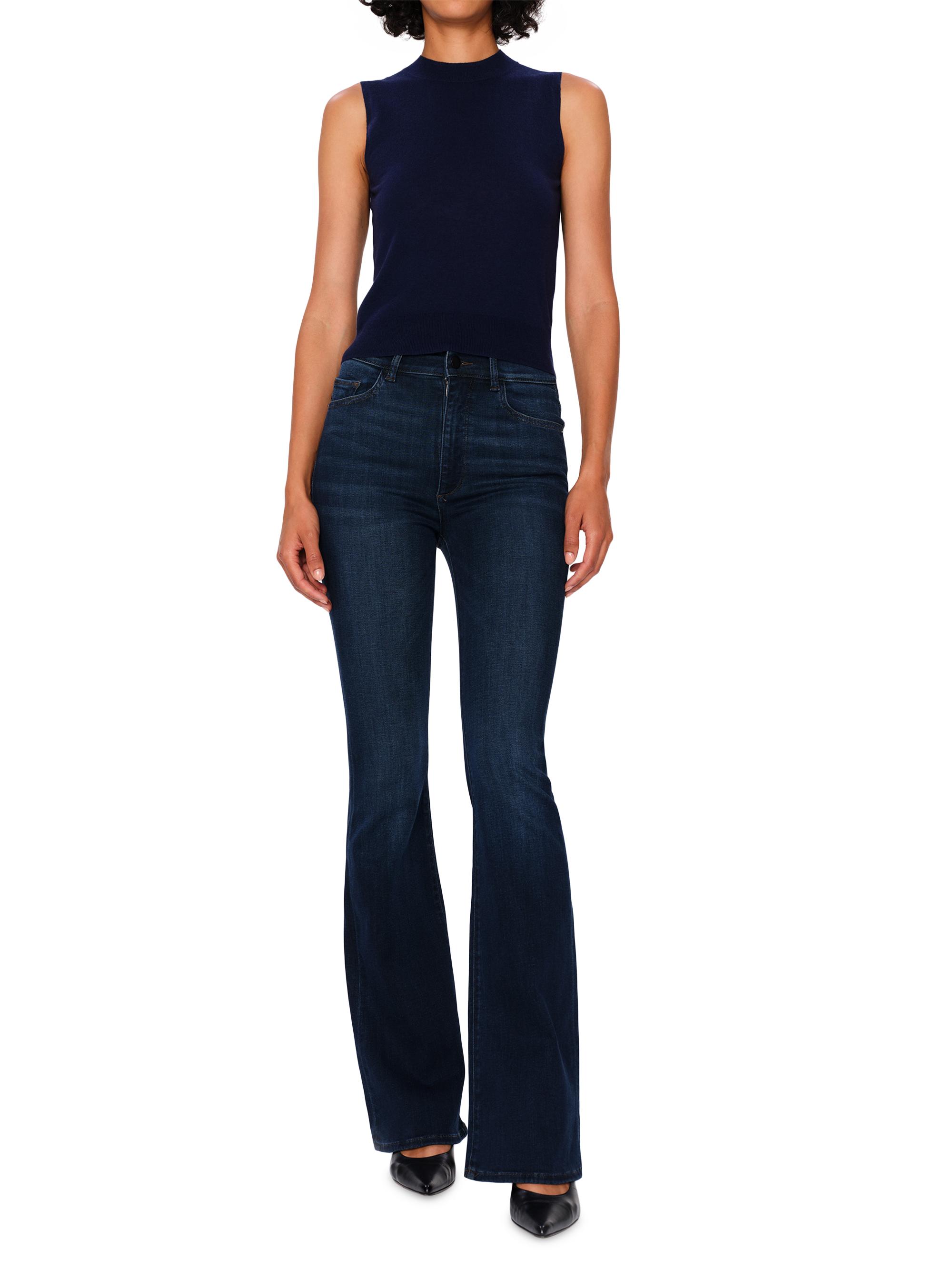 DL1961 Premium Denim Women's Bridget Boot High Rise Instasculpt Jeans - Dark Indigo