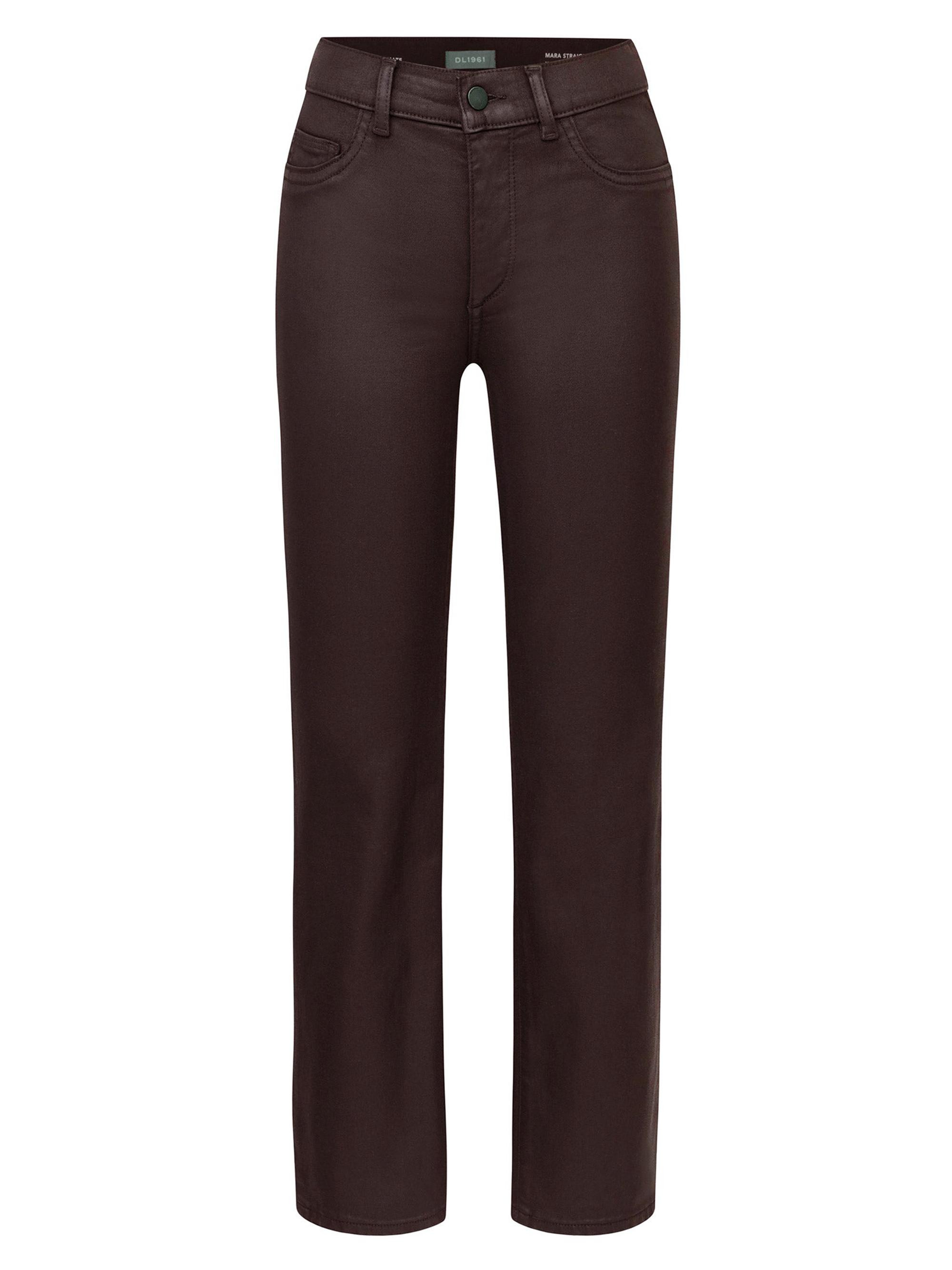 DL1961 Women's Mara Instasculpt Straight Jeans - Aubergine