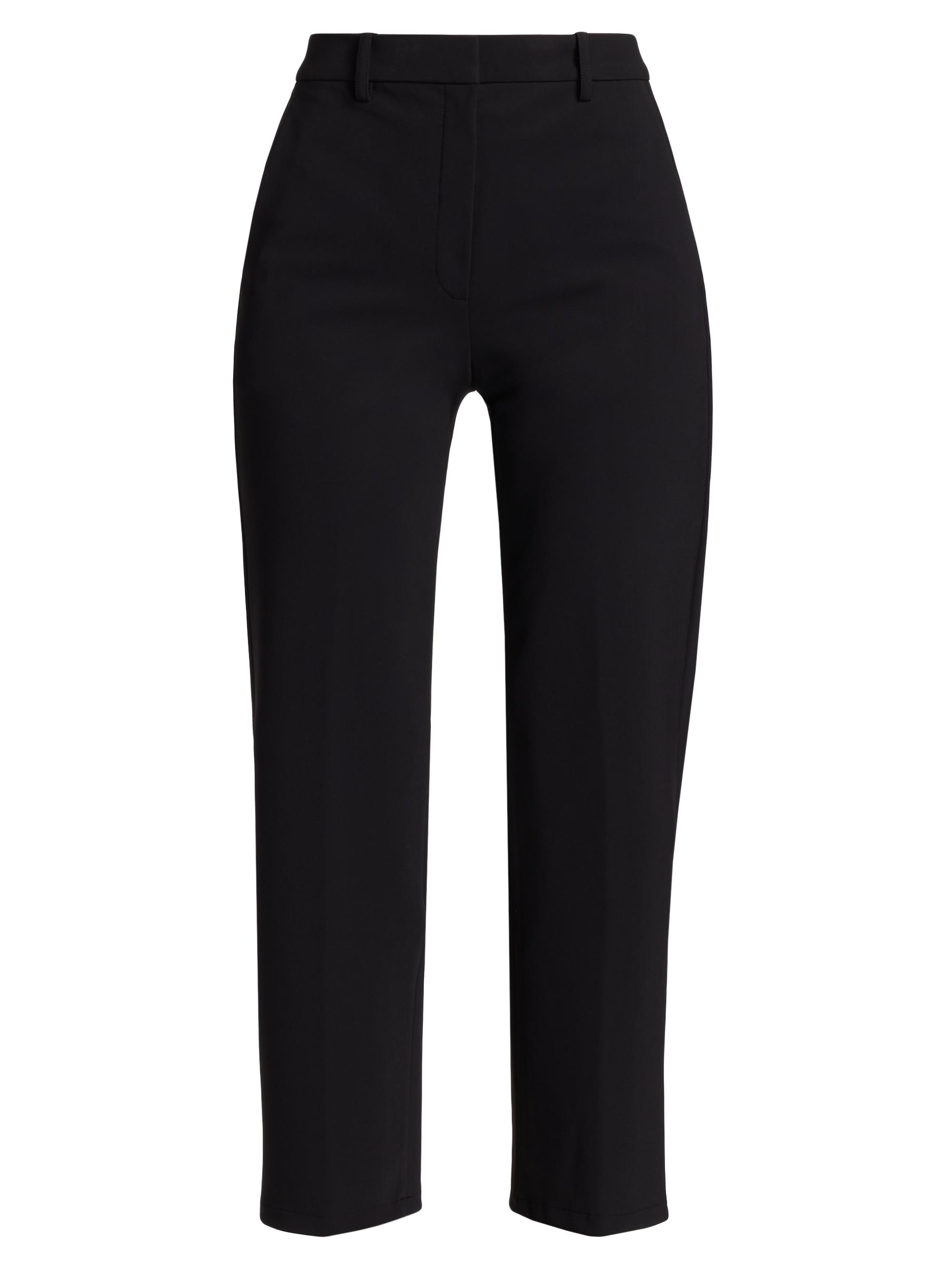 Theory Women's Stretch Straight-Leg Crop Pants - Black