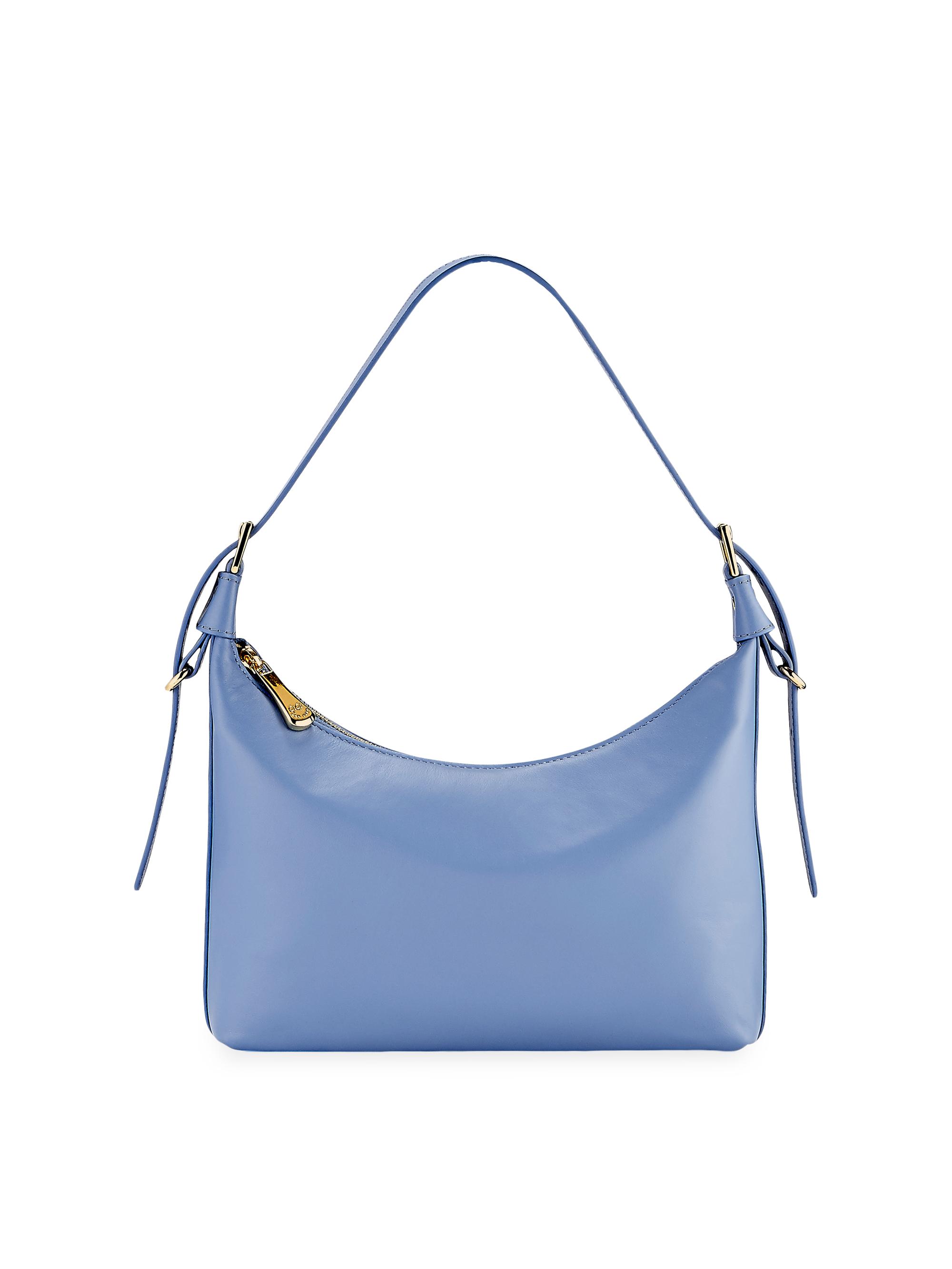 GiGi New York Women's Blake Leather Shoulder Bag - French Blue