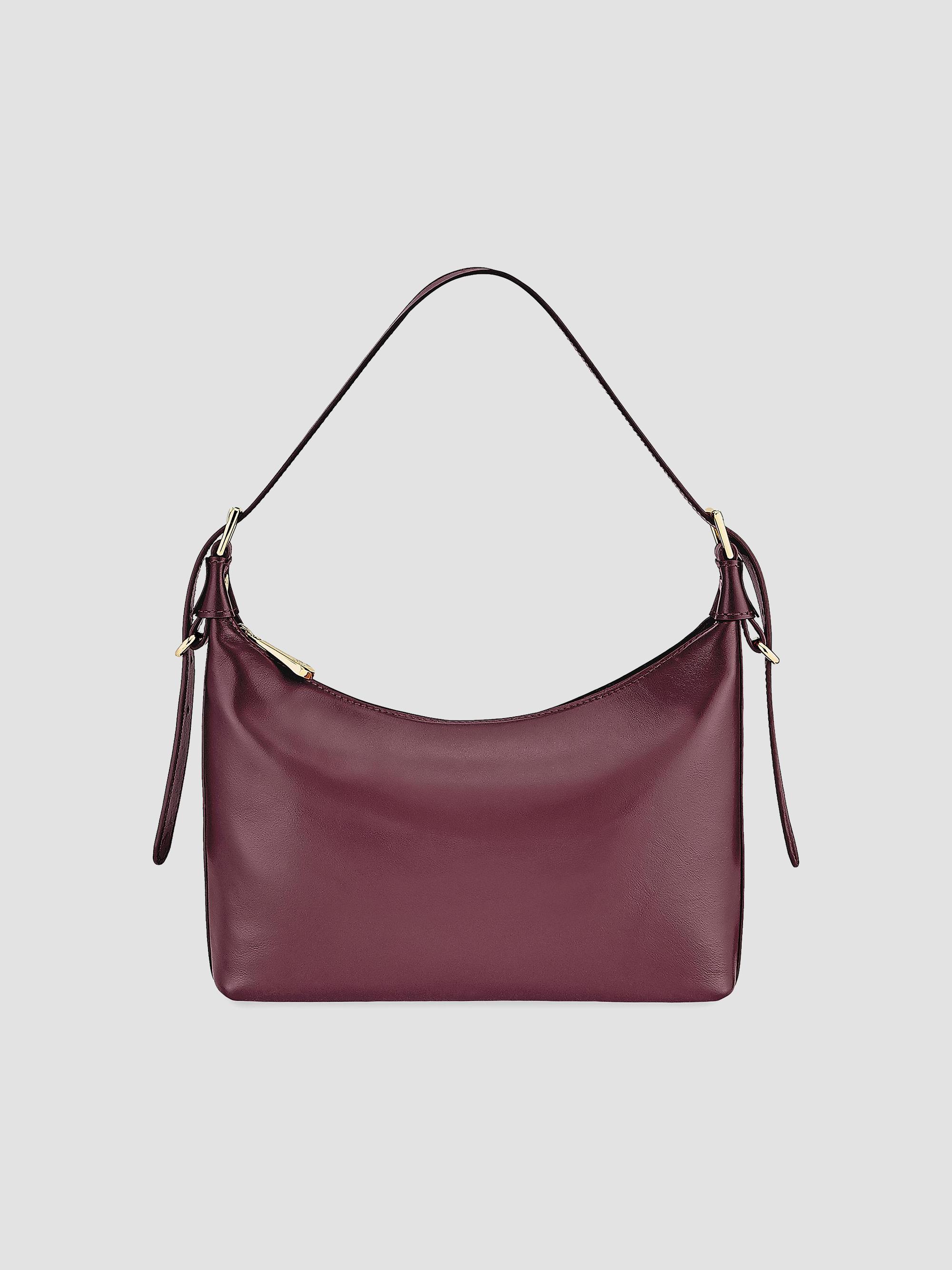GiGi New York Women's Blake Leather Shoulder Bag - Bordeaux | Thumbnail 4