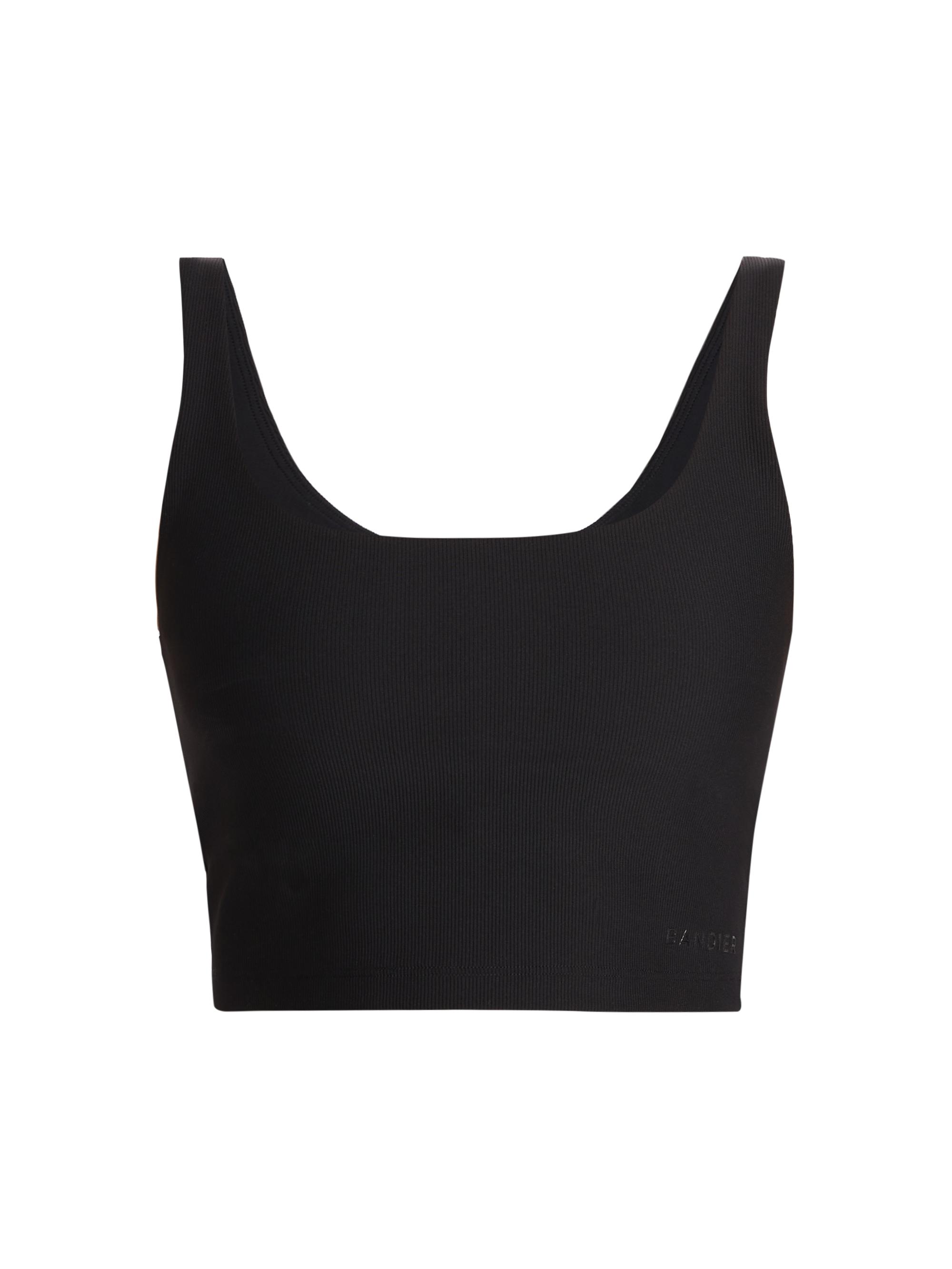 Bandier Women's Tempo Ribbed Sports Bra - Black